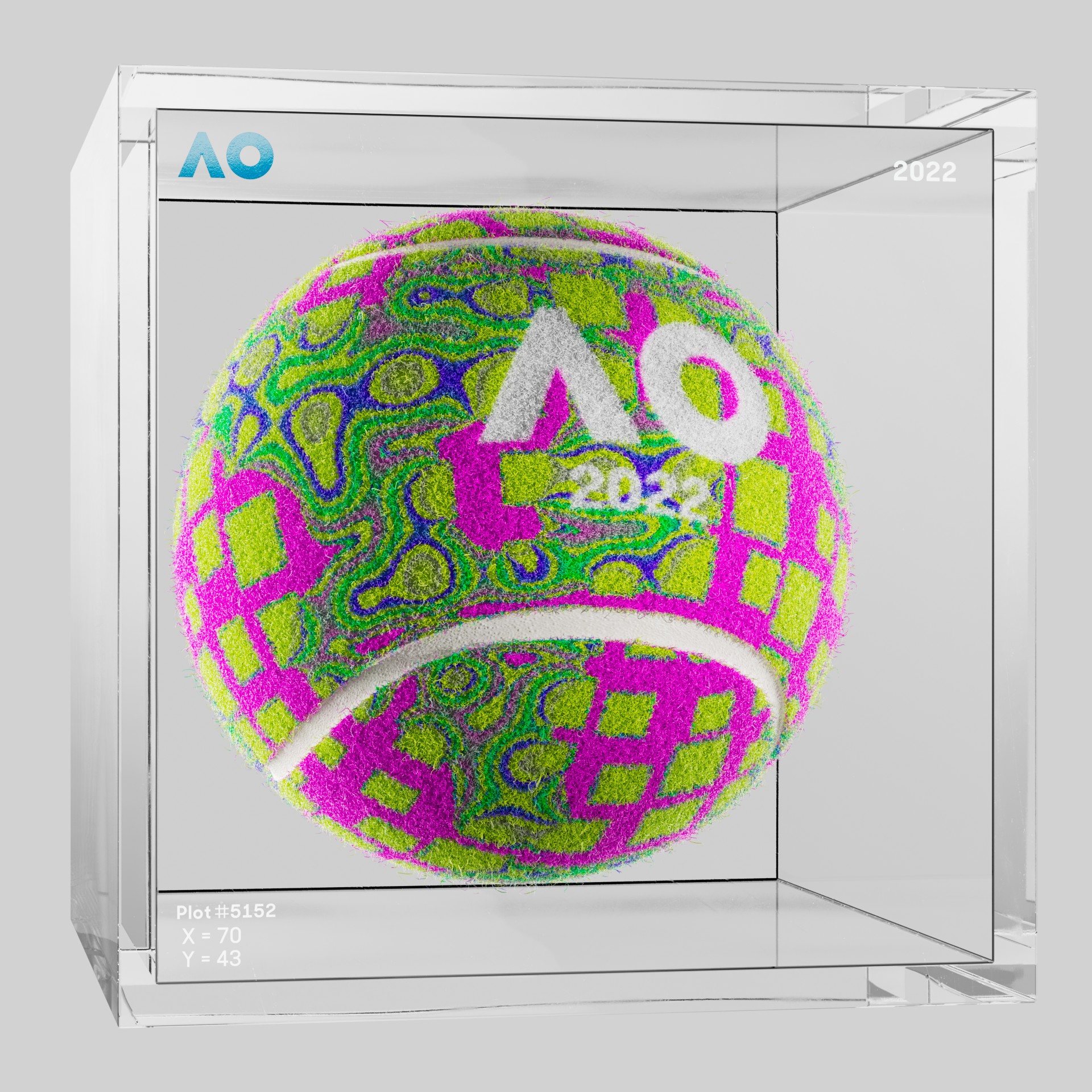 The Australian Open - The Australian Open Art Ball - AO Art Ball #2312 - NFT # 2312