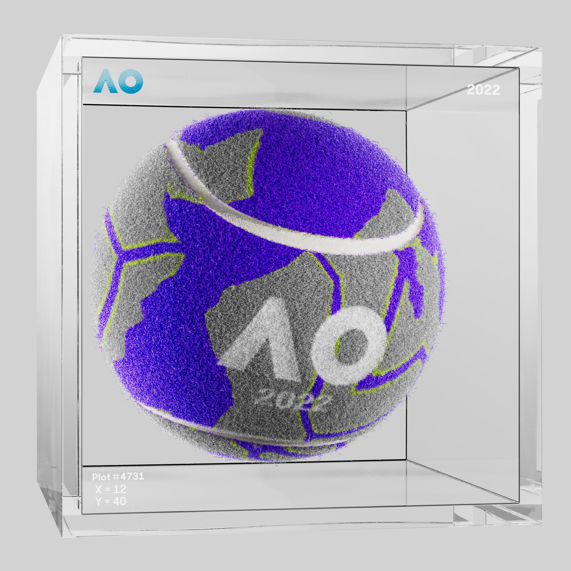 The Australian Open - The Australian Open Art Ball - AO Art Ball #2313 - NFT # 2313