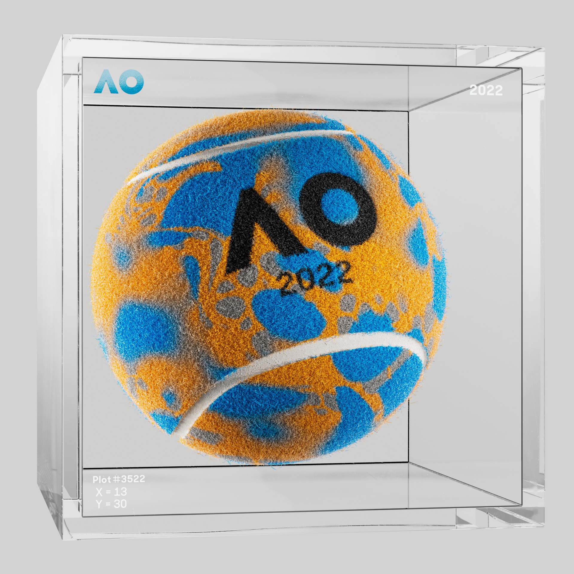 The Australian Open - The Australian Open Art Ball - AO Art Ball #2314 - NFT # 2314