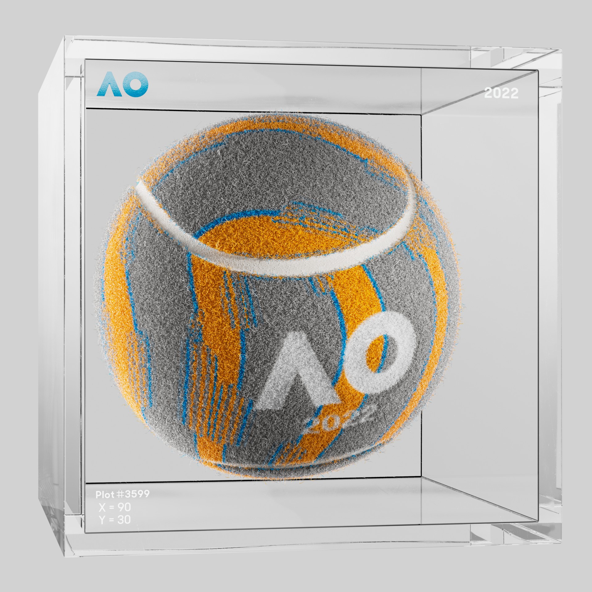 The Australian Open - The Australian Open Art Ball - AO Art Ball #2318 - NFT # 2318