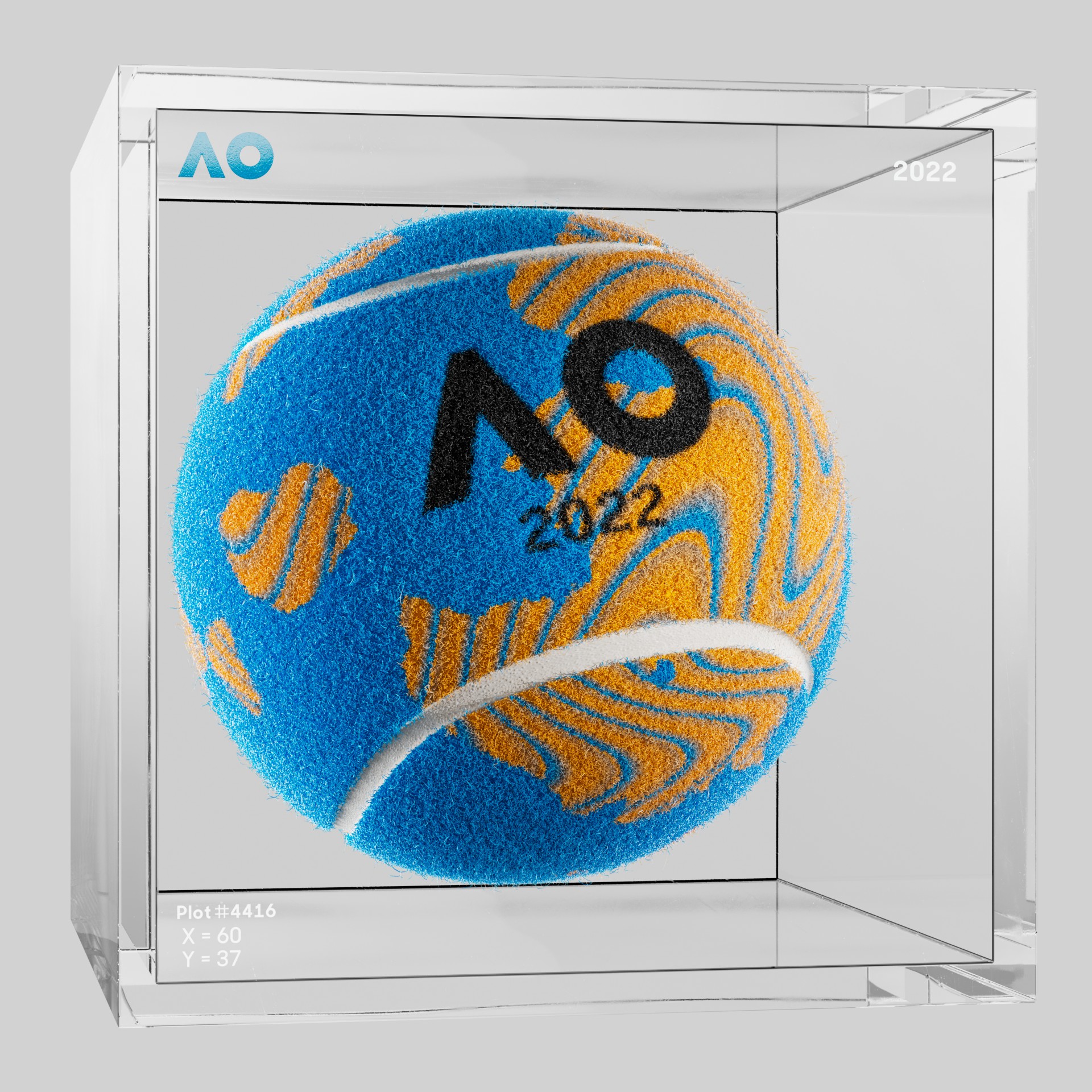 The Australian Open - The Australian Open Art Ball - AO Art Ball #2319 - NFT # 2319