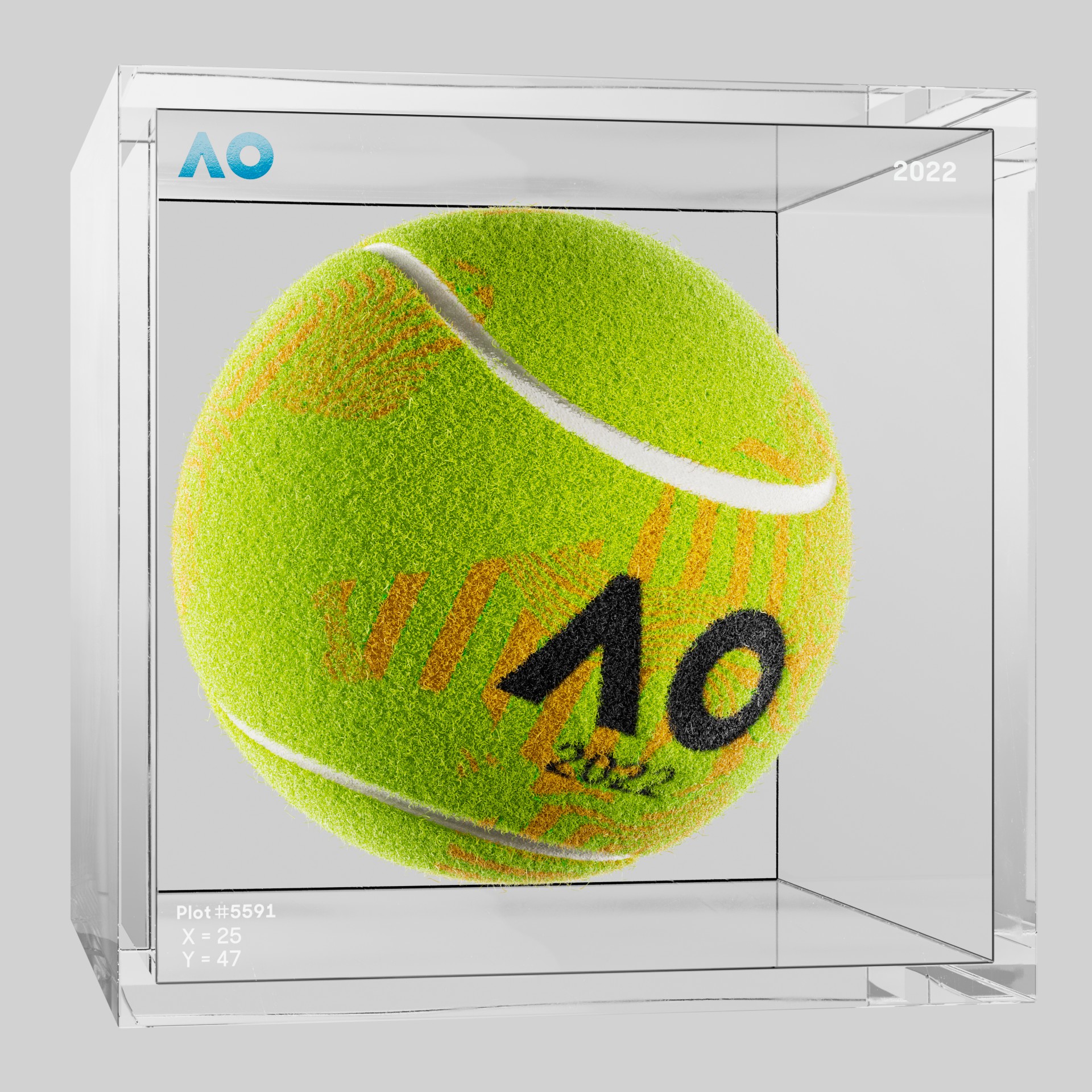 The Australian Open - The Australian Open Art Ball - AO Art Ball #232 - NFT # 232