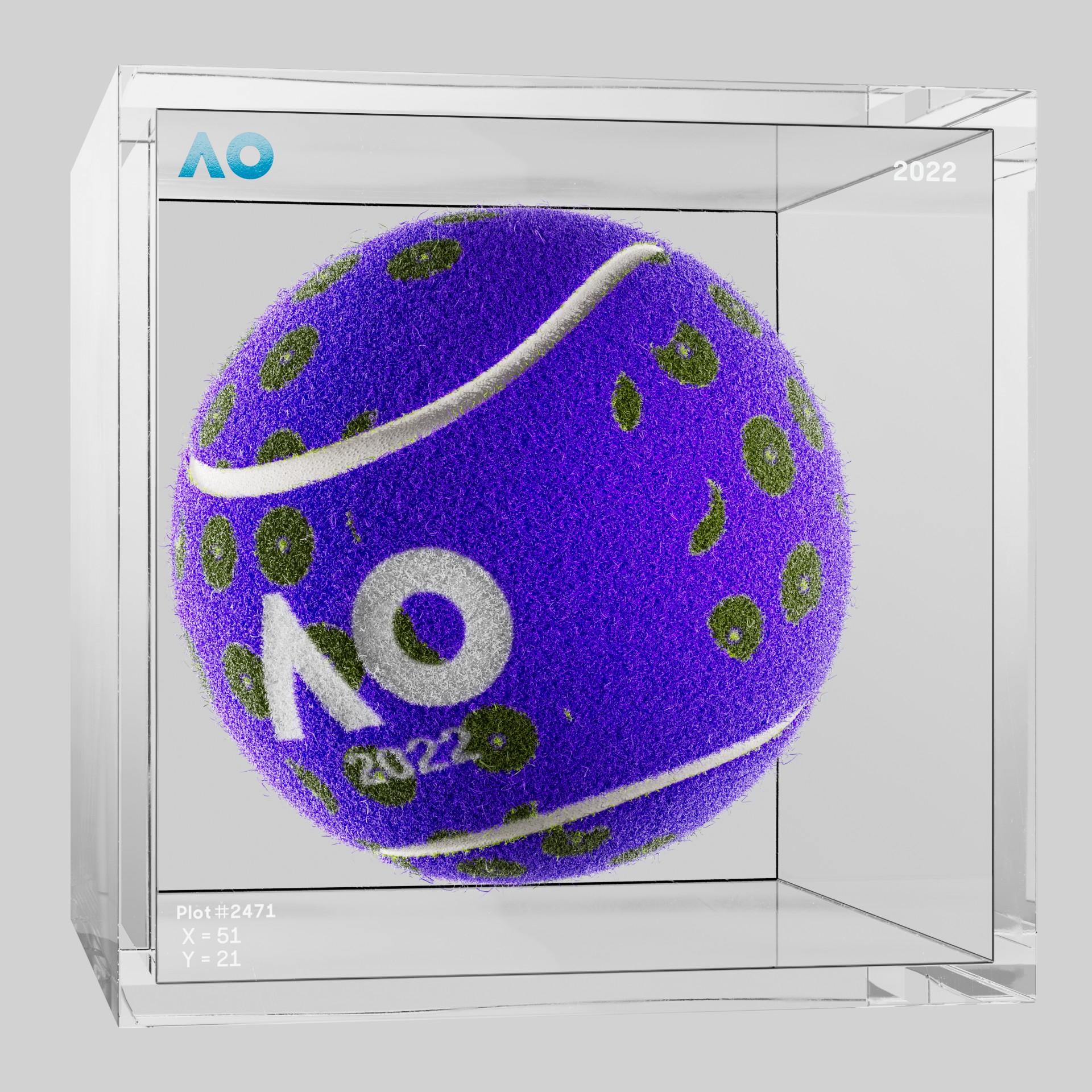 The Australian Open - The Australian Open Art Ball - AO Art Ball #2322 - NFT # 2322