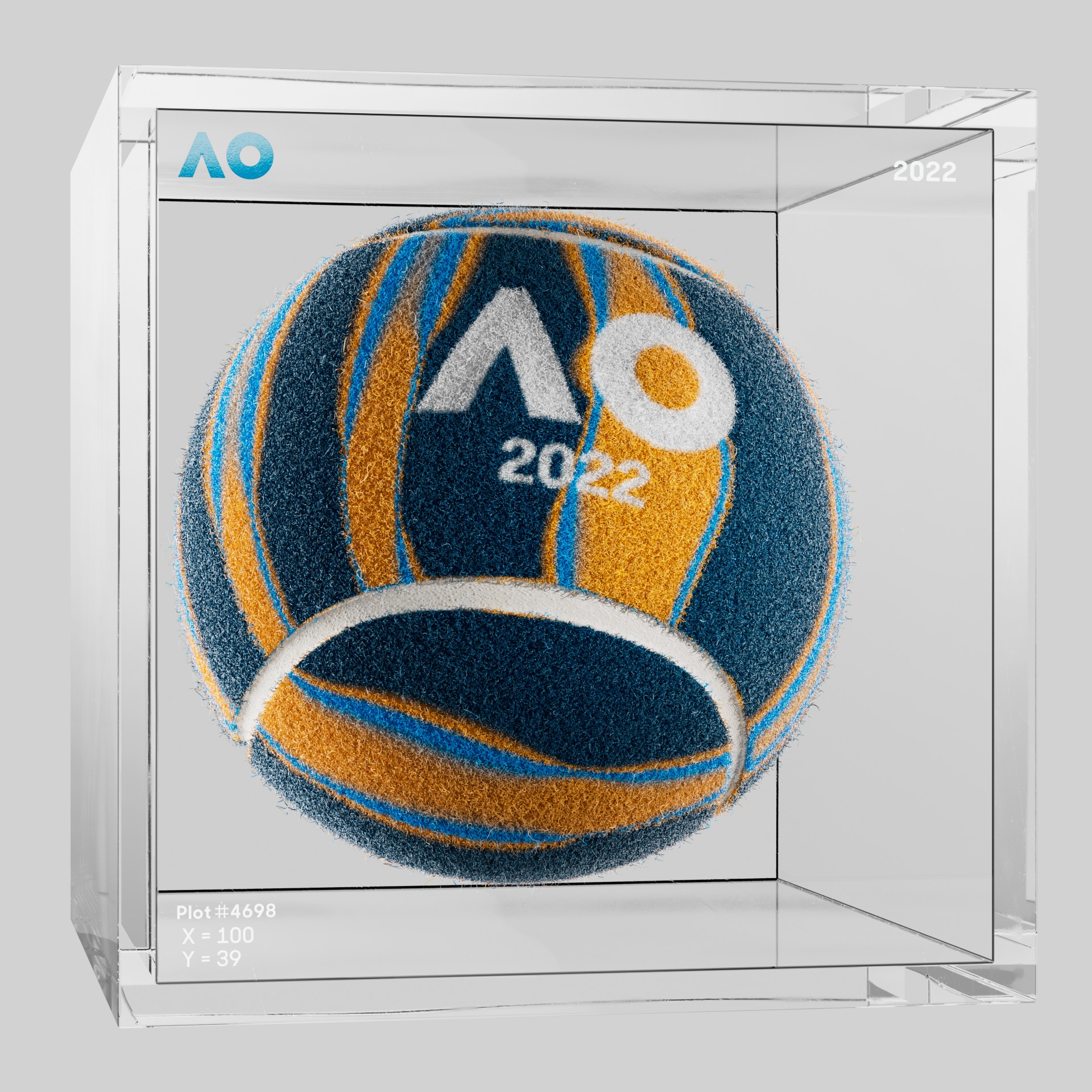 The Australian Open - The Australian Open Art Ball - AO Art Ball #2326 - NFT # 2326