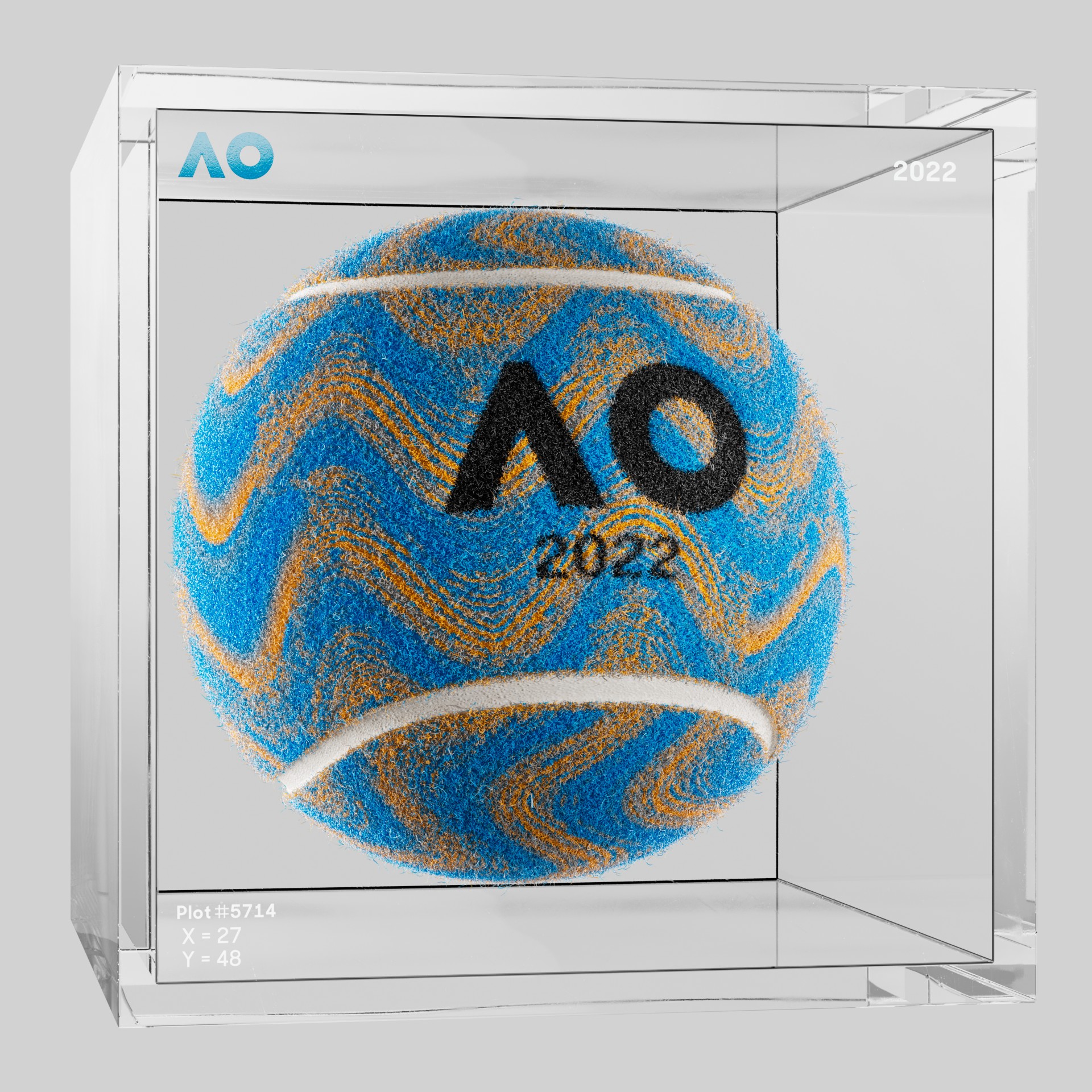 The Australian Open - The Australian Open Art Ball - AO Art Ball #233 - NFT # 233