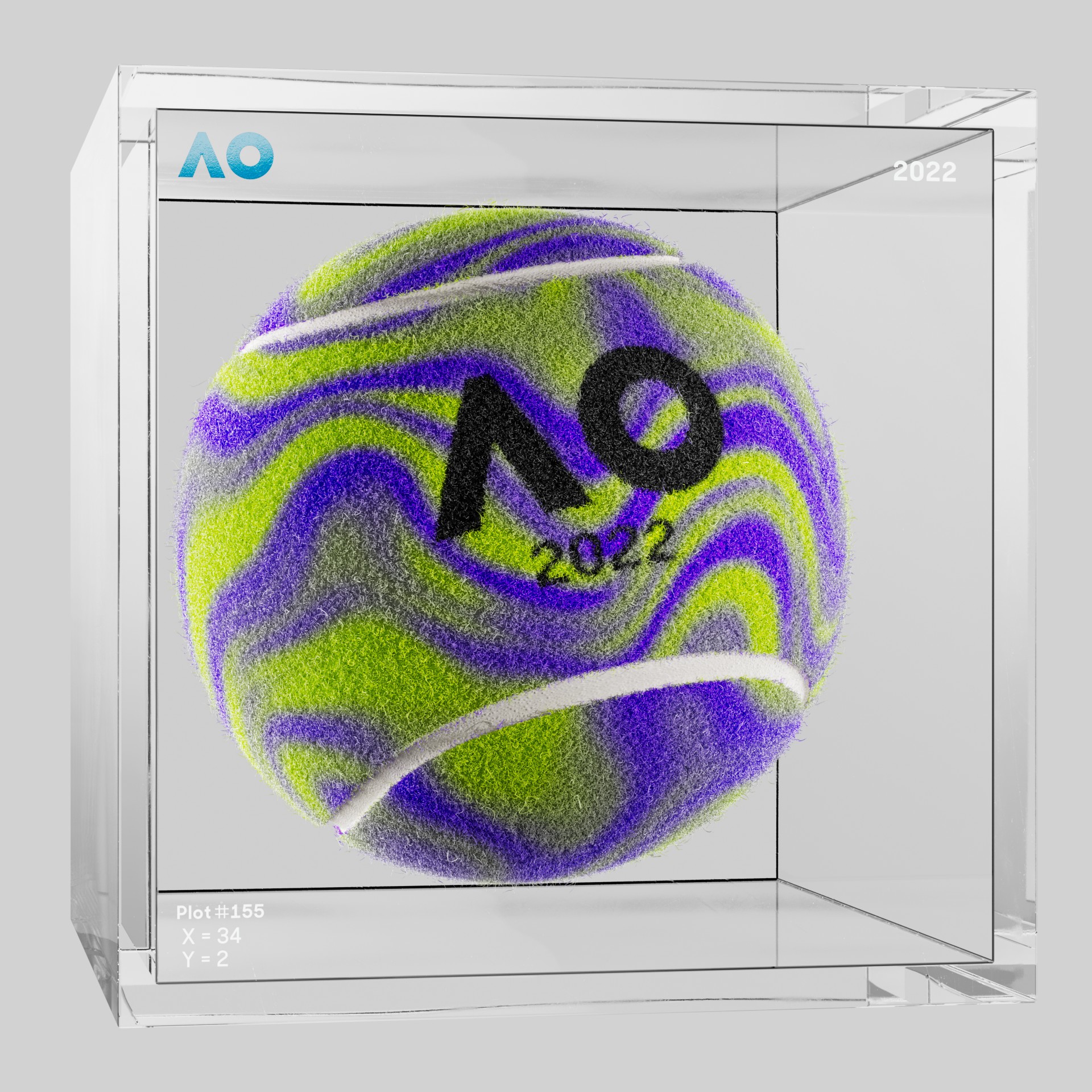 The Australian Open - The Australian Open Art Ball - AO Art Ball #2330 - NFT # 2330
