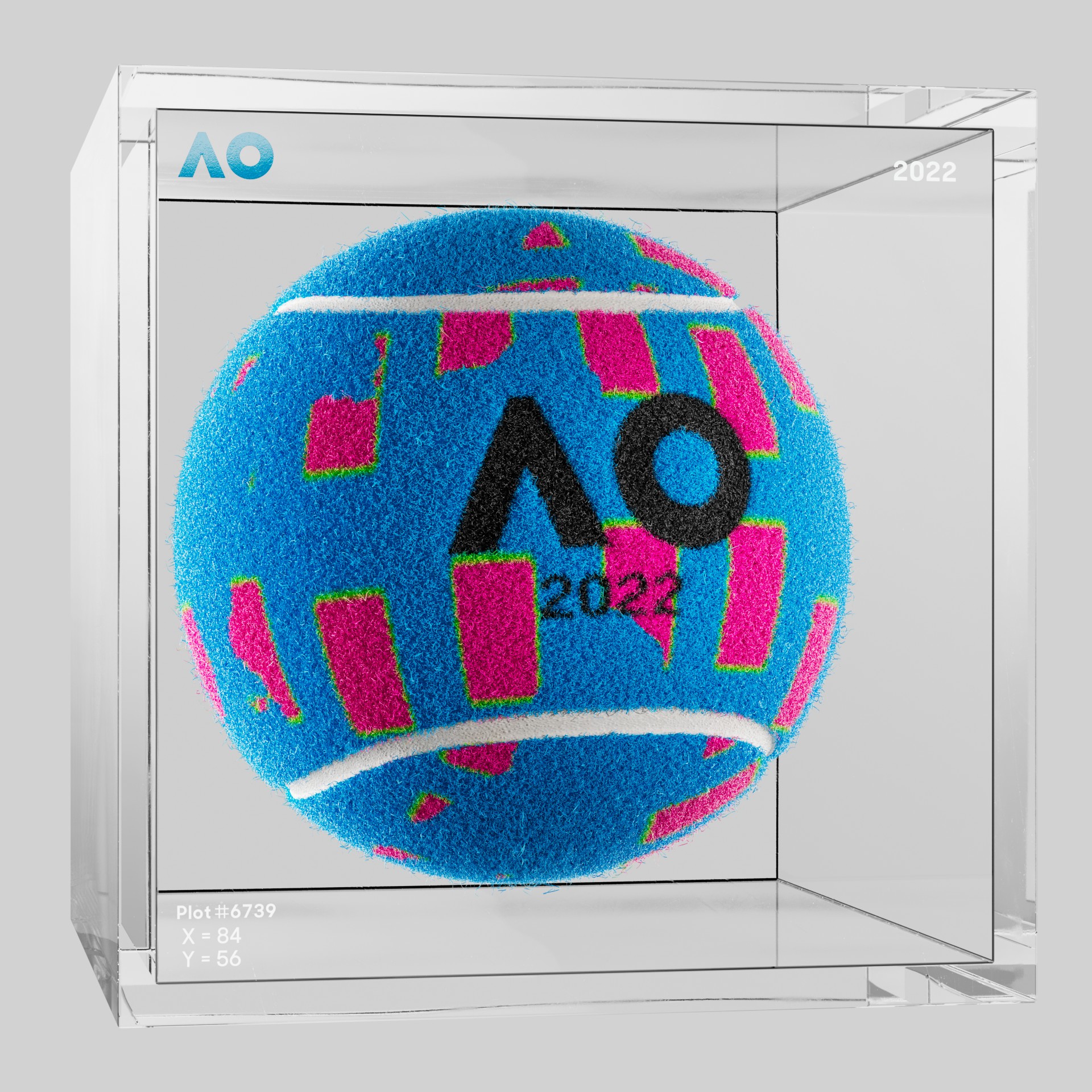 The Australian Open - The Australian Open Art Ball - AO Art Ball #2333 - NFT # 2333