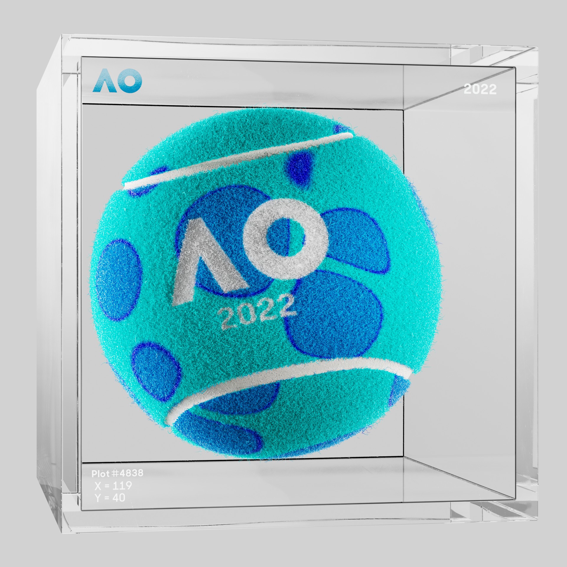 The Australian Open - The Australian Open Art Ball - AO Art Ball #2335 - NFT # 2335