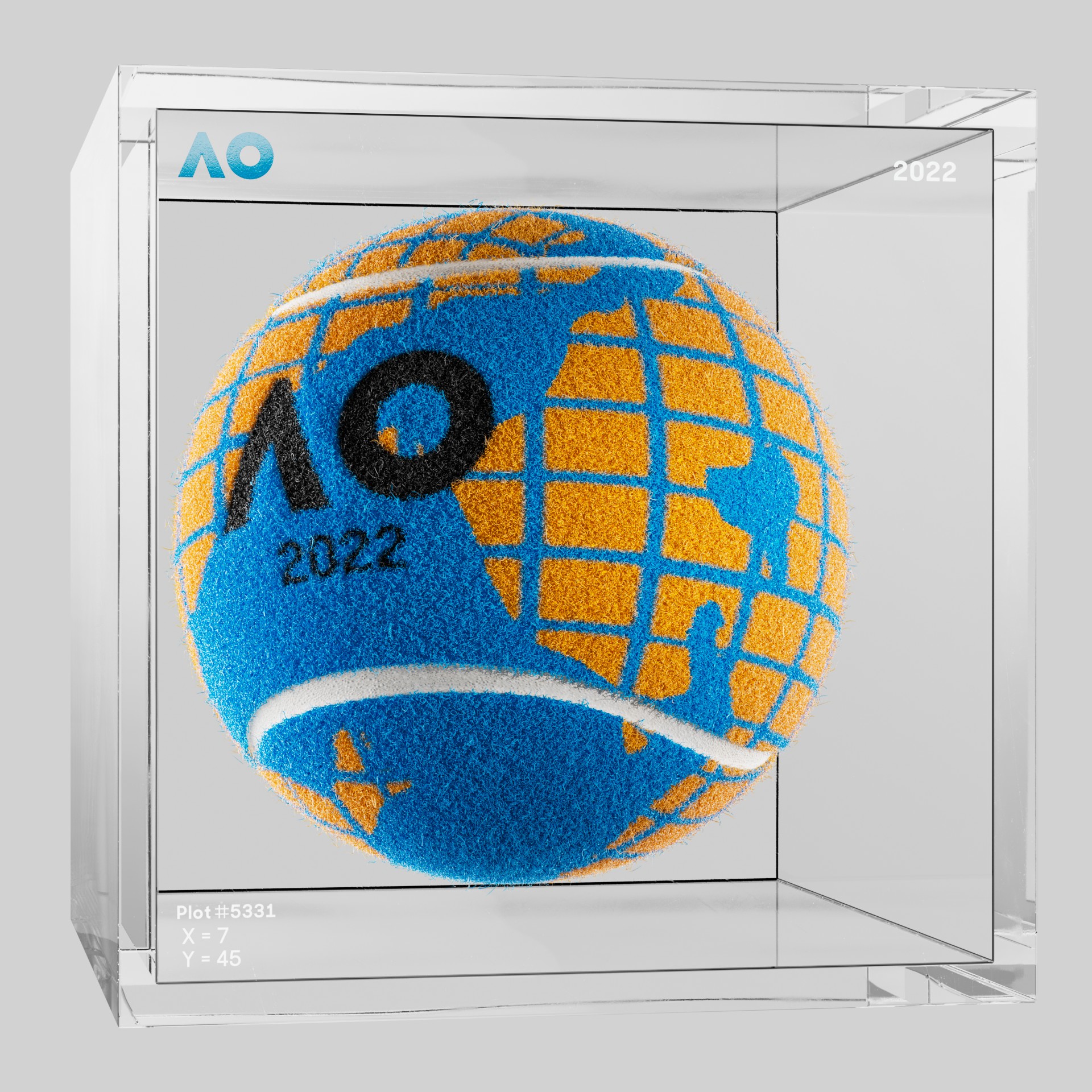 The Australian Open - The Australian Open Art Ball - AO Art Ball #2338 - NFT # 2338