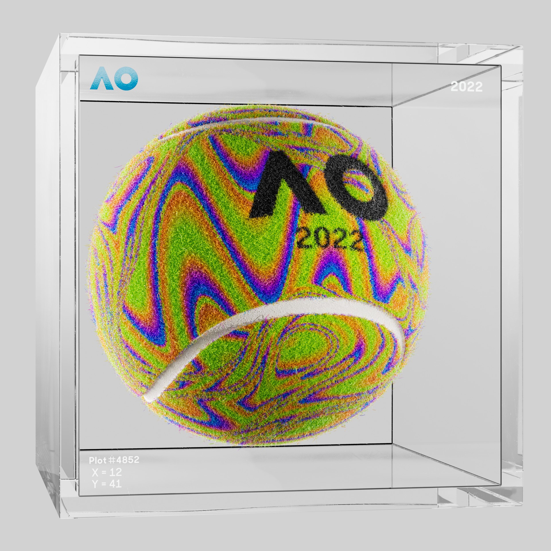 The Australian Open - The Australian Open Art Ball - AO Art Ball #2340 - NFT # 2340