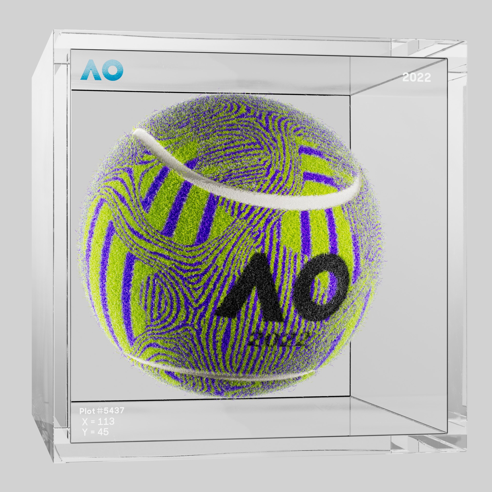 The Australian Open - The Australian Open Art Ball - AO Art Ball #2342 - NFT # 2342
