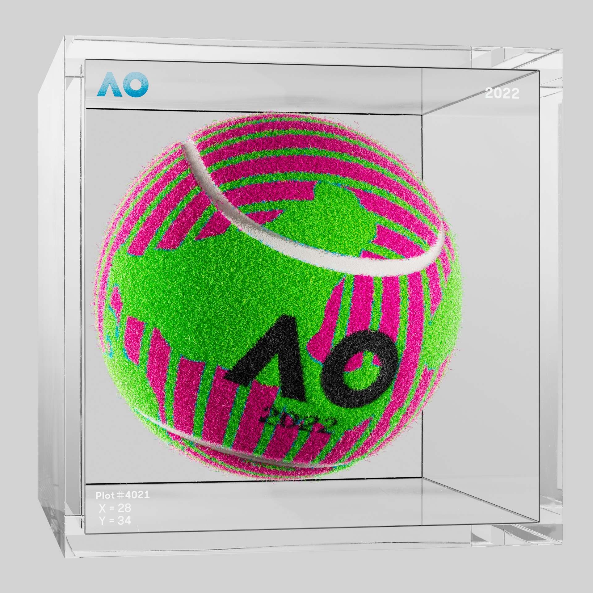 The Australian Open - The Australian Open Art Ball - AO Art Ball #2345 - NFT # 2345