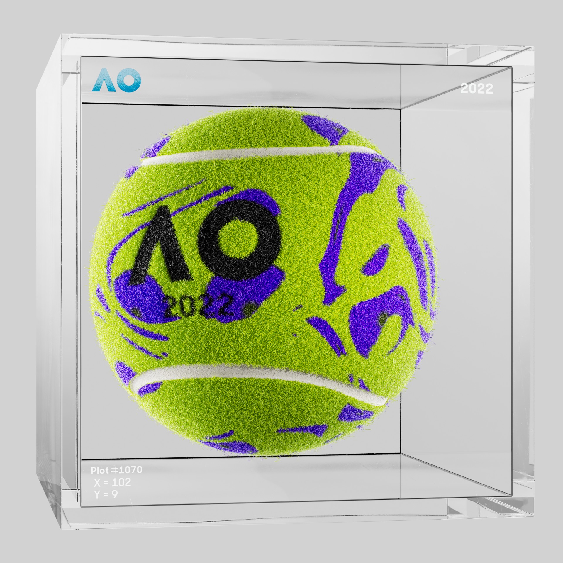 The Australian Open - The Australian Open Art Ball - AO Art Ball #2347 - NFT # 2347