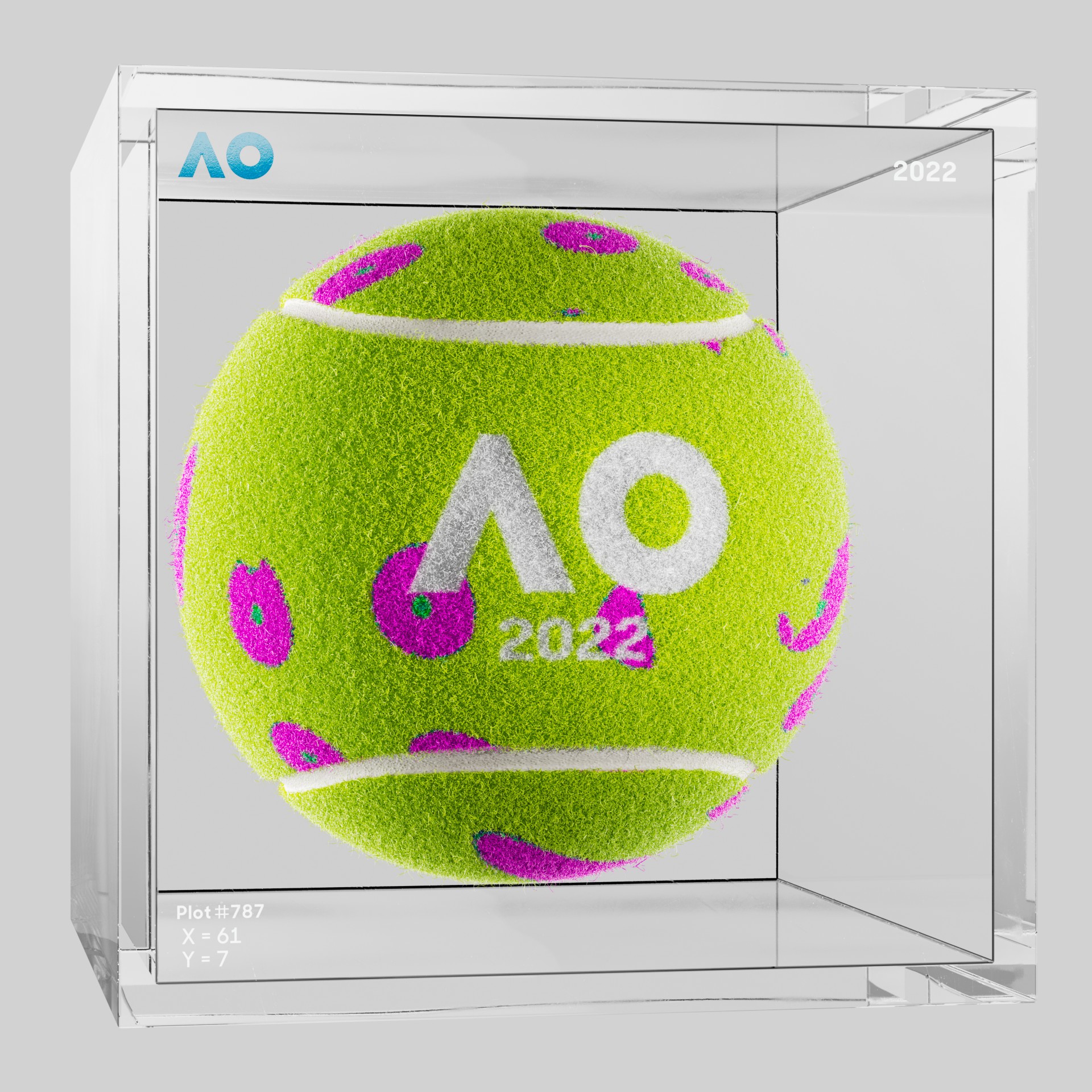 The Australian Open - The Australian Open Art Ball - AO Art Ball #2348 - NFT # 2348