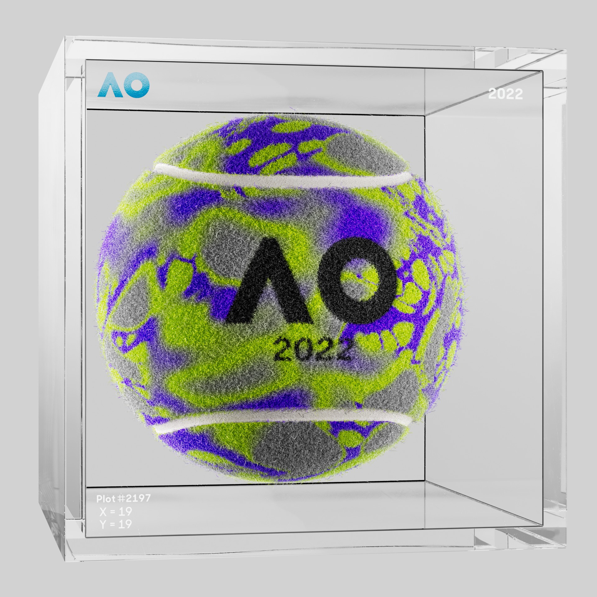 The Australian Open - The Australian Open Art Ball - AO Art Ball #235 - NFT # 235