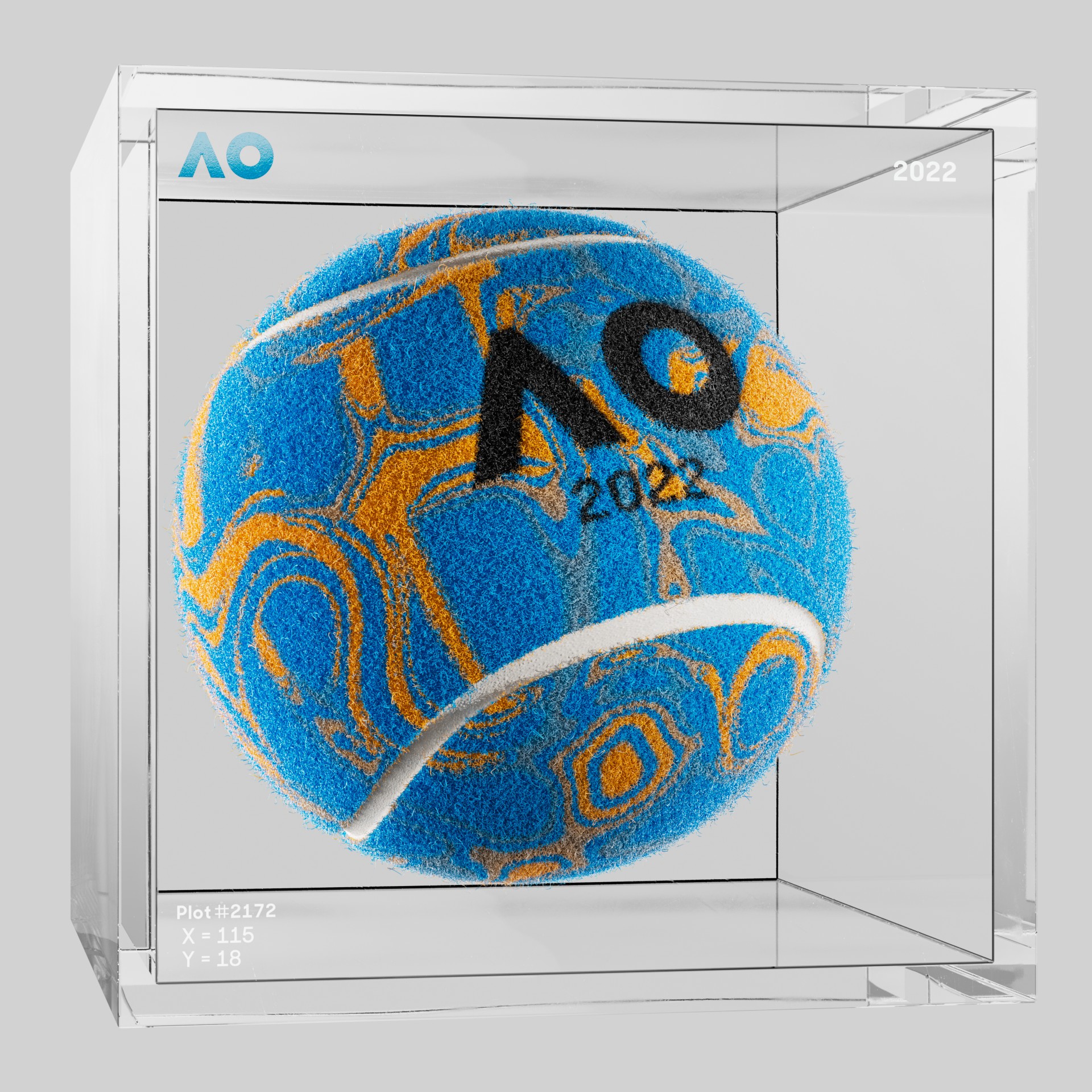 The Australian Open - The Australian Open Art Ball - AO Art Ball #2351 - NFT # 2351