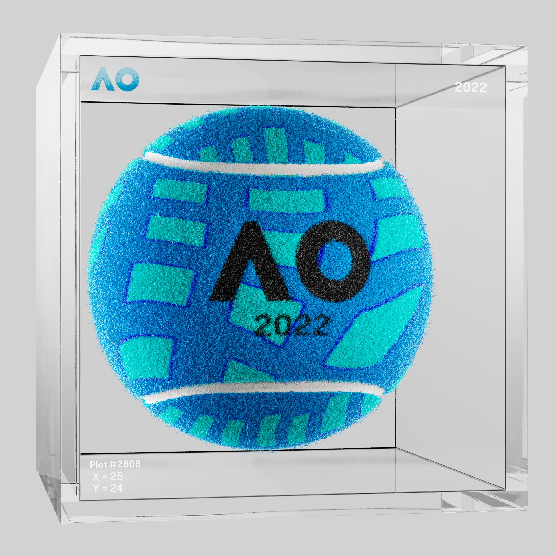 The Australian Open - The Australian Open Art Ball - AO Art Ball #2358 - NFT # 2358