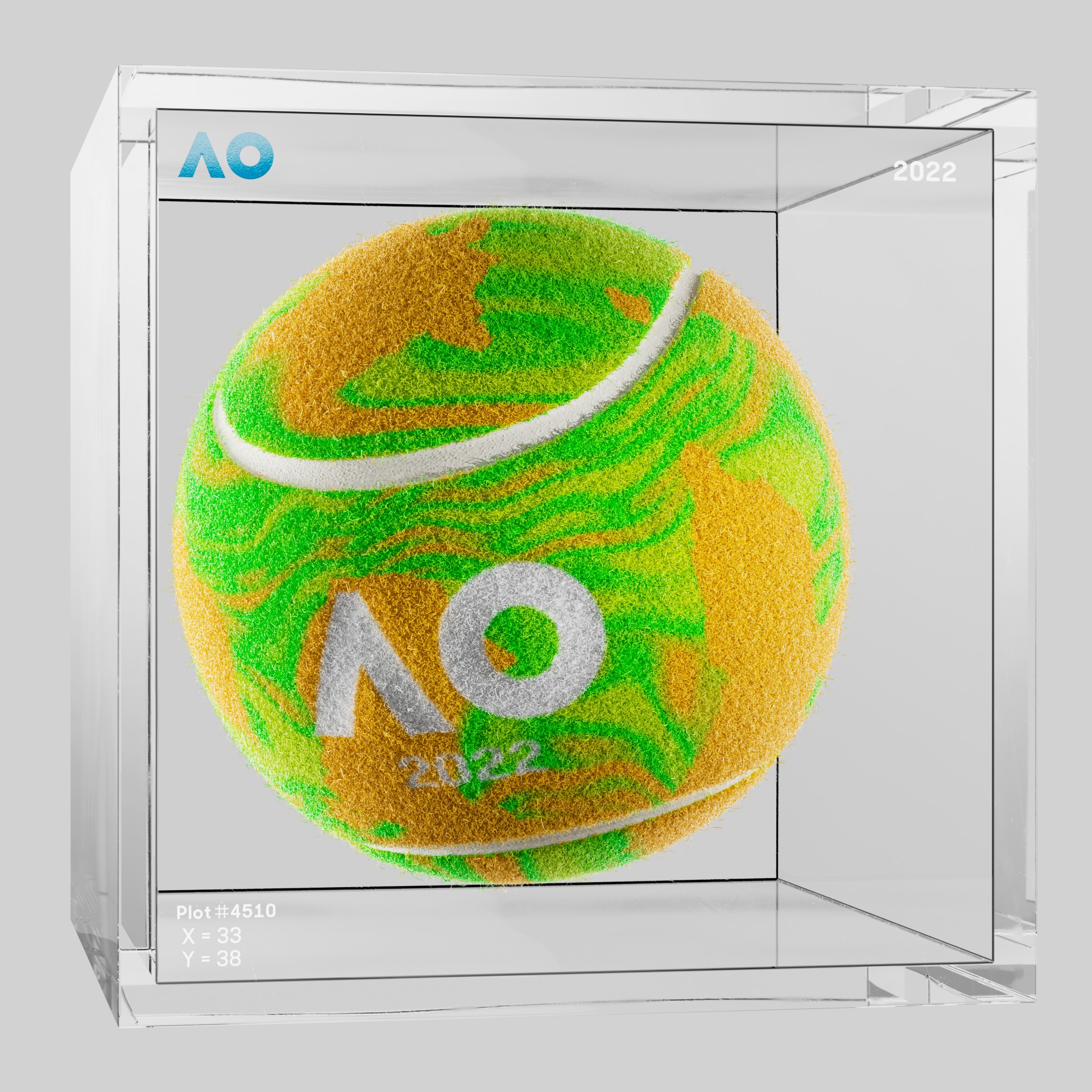 The Australian Open - The Australian Open Art Ball - AO Art Ball #2359 - NFT # 2359