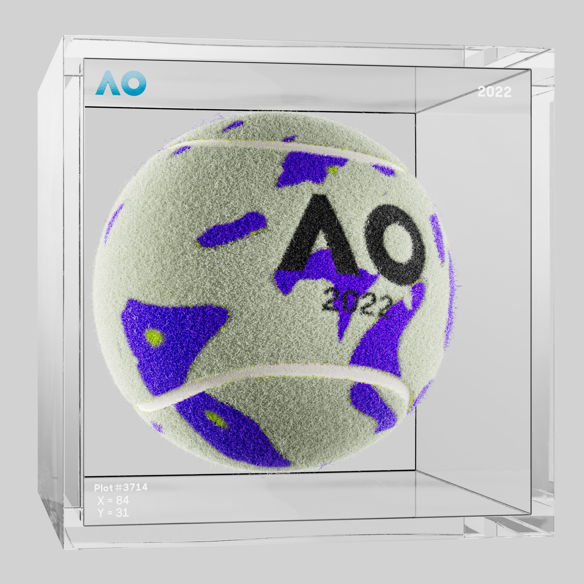 The Australian Open - The Australian Open Art Ball - AO Art Ball #2360 - NFT # 2360