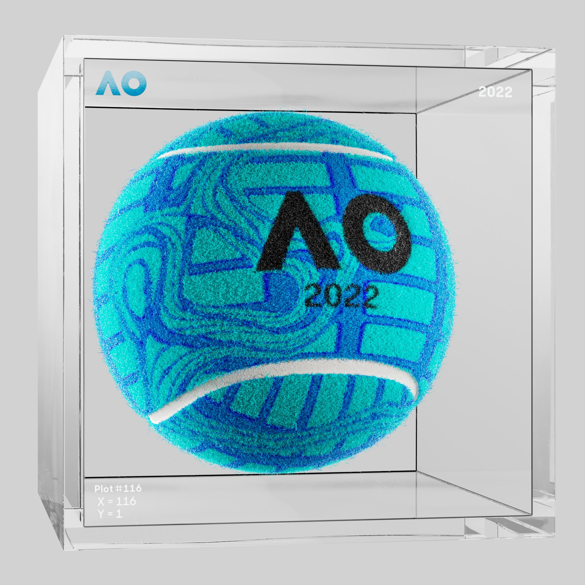The Australian Open - The Australian Open Art Ball - AO Art Ball #2361 - NFT # 2361