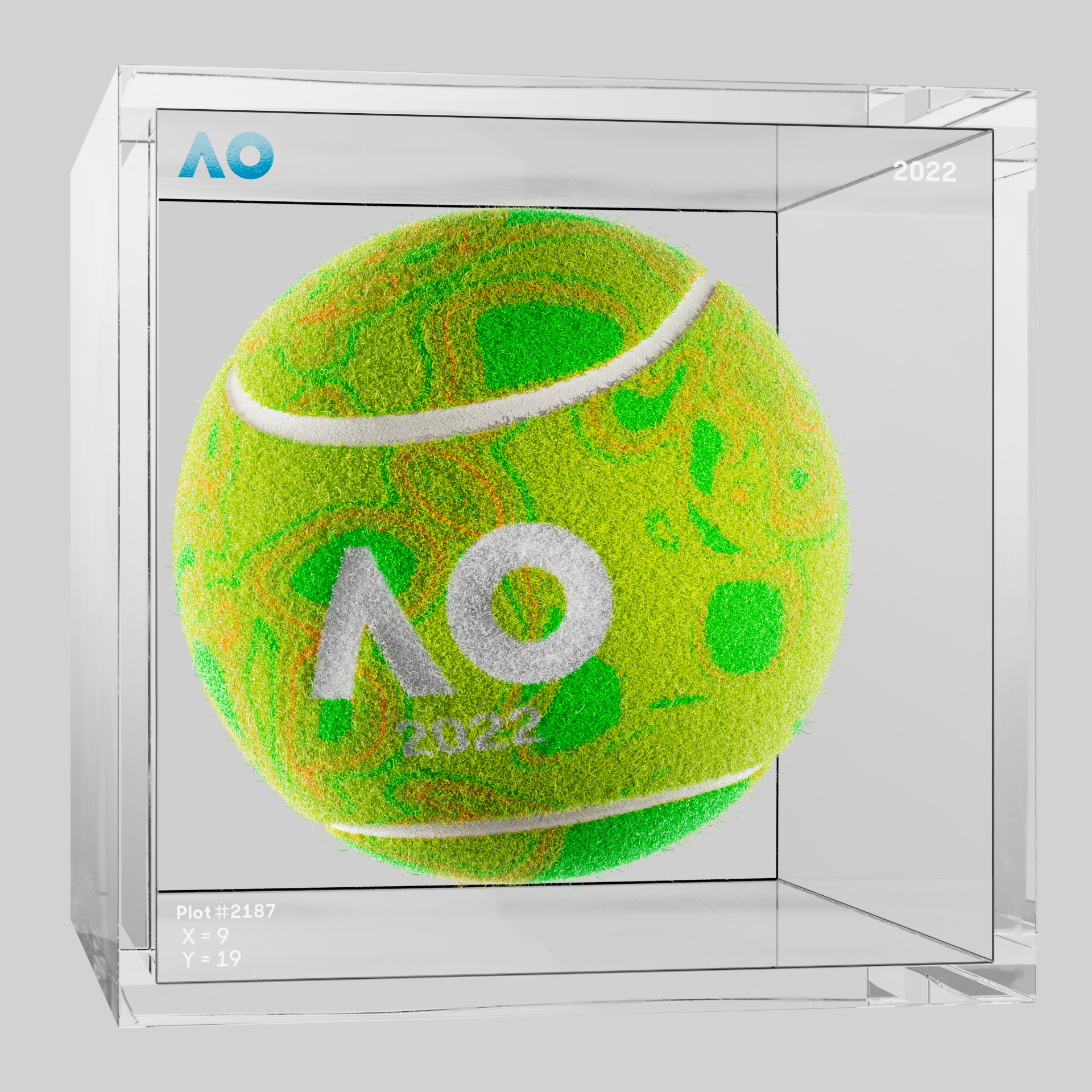 The Australian Open - The Australian Open Art Ball - AO Art Ball #2363 - NFT # 2363