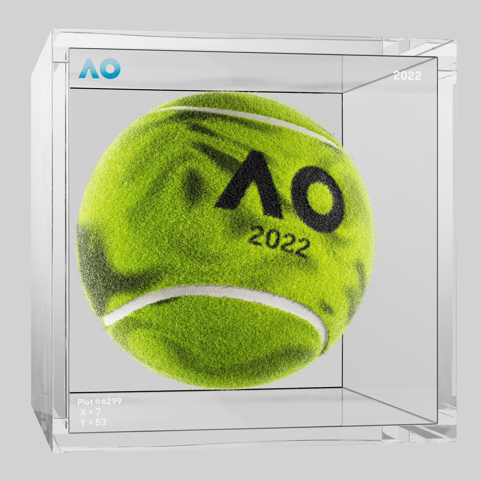 The Australian Open - The Australian Open Art Ball - AO Art Ball #2365 - NFT # 2365