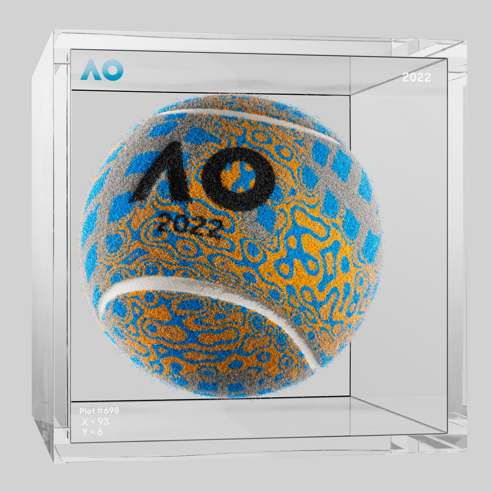 The Australian Open - The Australian Open Art Ball - AO Art Ball #2368 - NFT # 2368