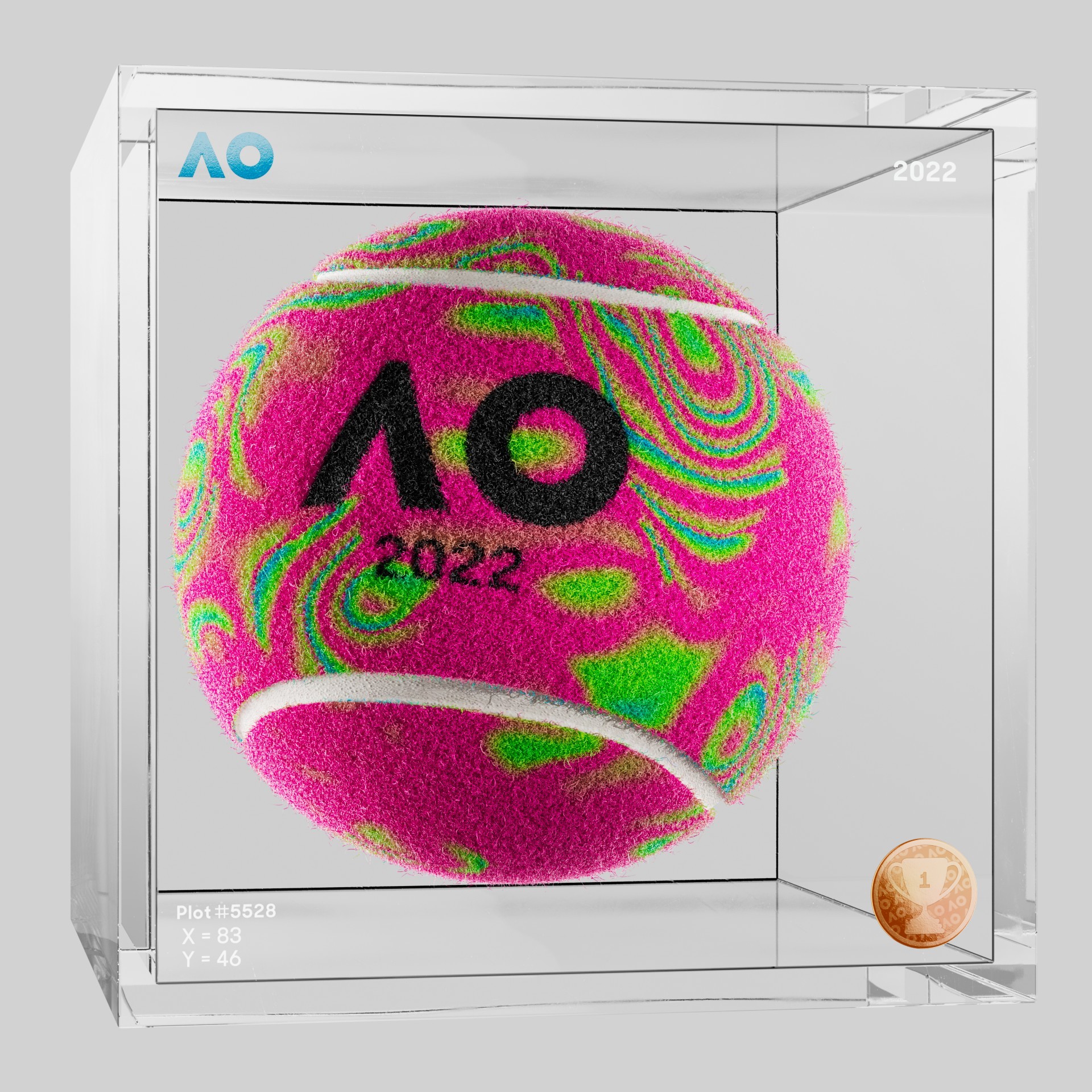 The Australian Open - The Australian Open Art Ball - AO Art Ball #2369 - NFT # 2369