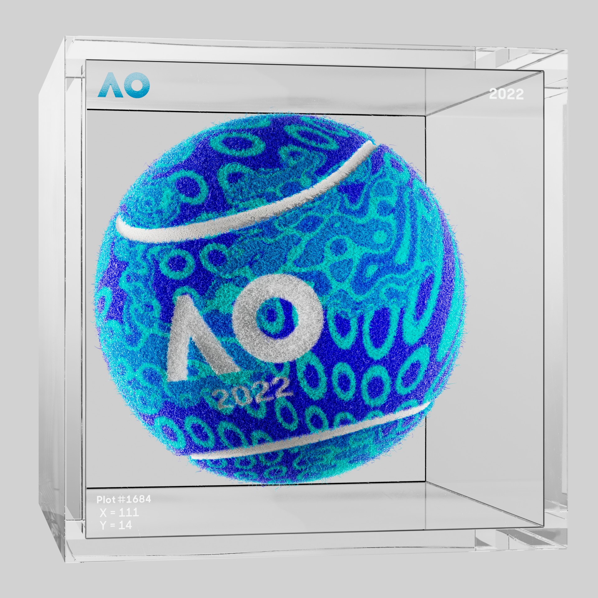 The Australian Open - The Australian Open Art Ball - AO Art Ball #237 - NFT # 237