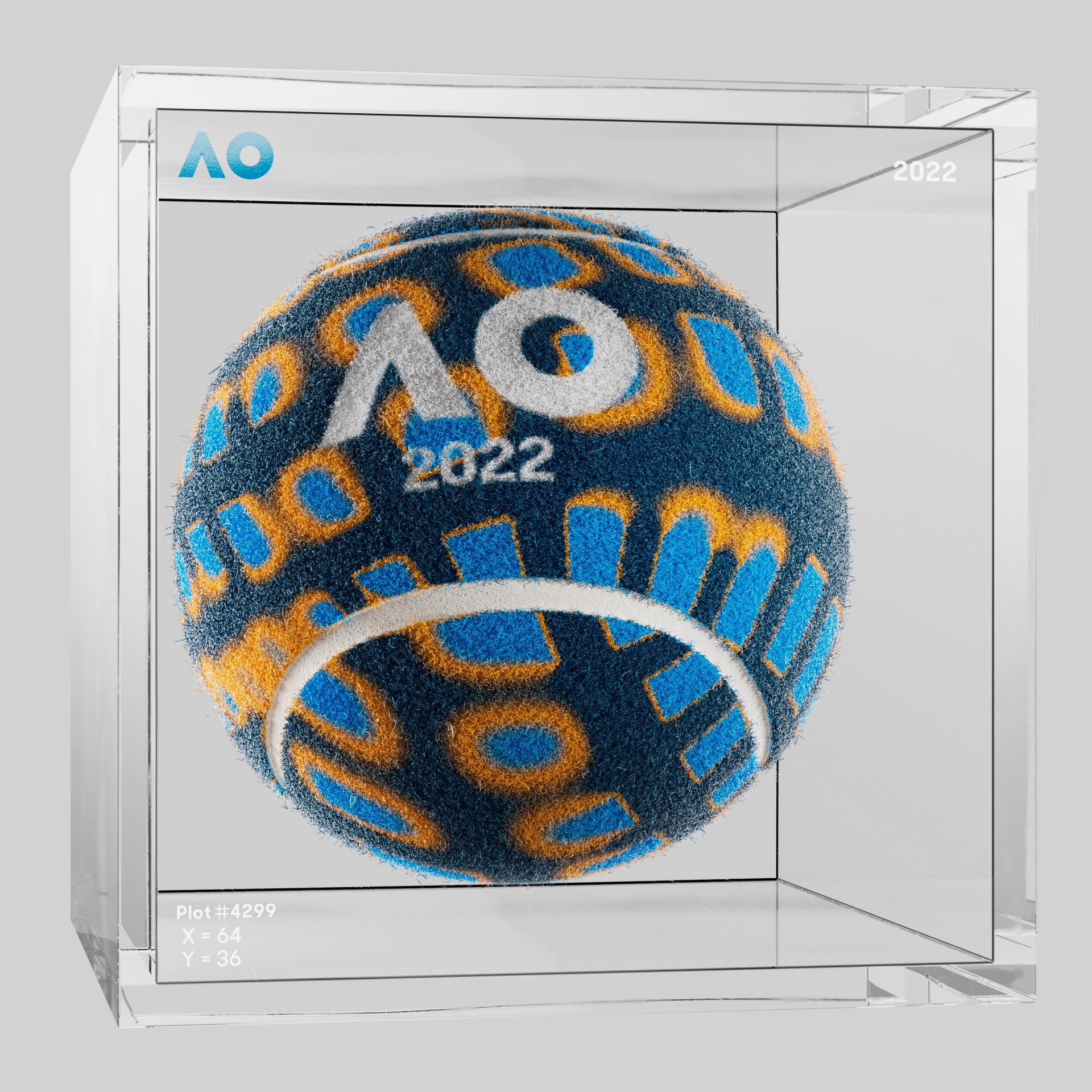 The Australian Open - The Australian Open Art Ball - AO Art Ball #2371 - NFT # 2371