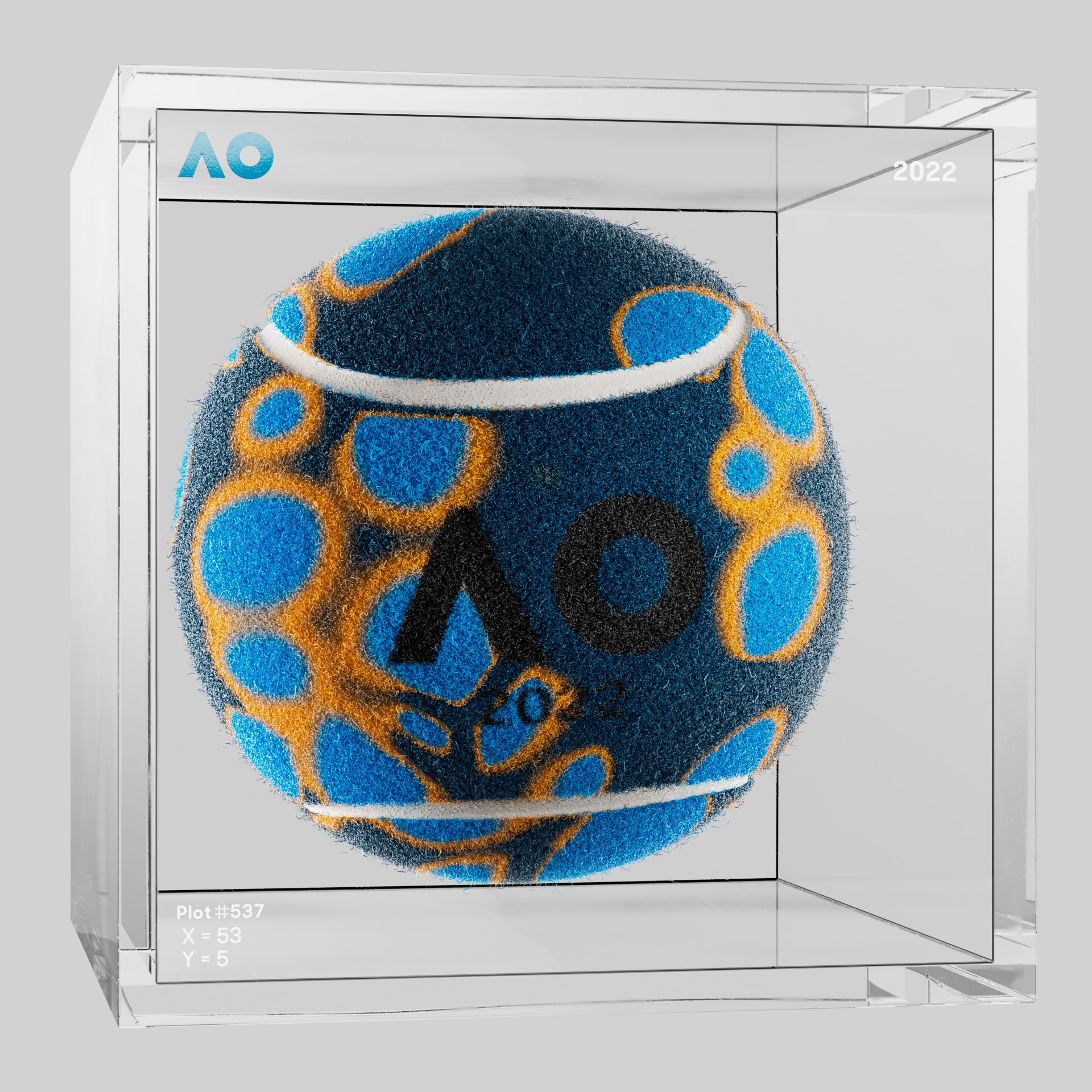 The Australian Open - The Australian Open Art Ball - AO Art Ball #2375 - NFT # 2375