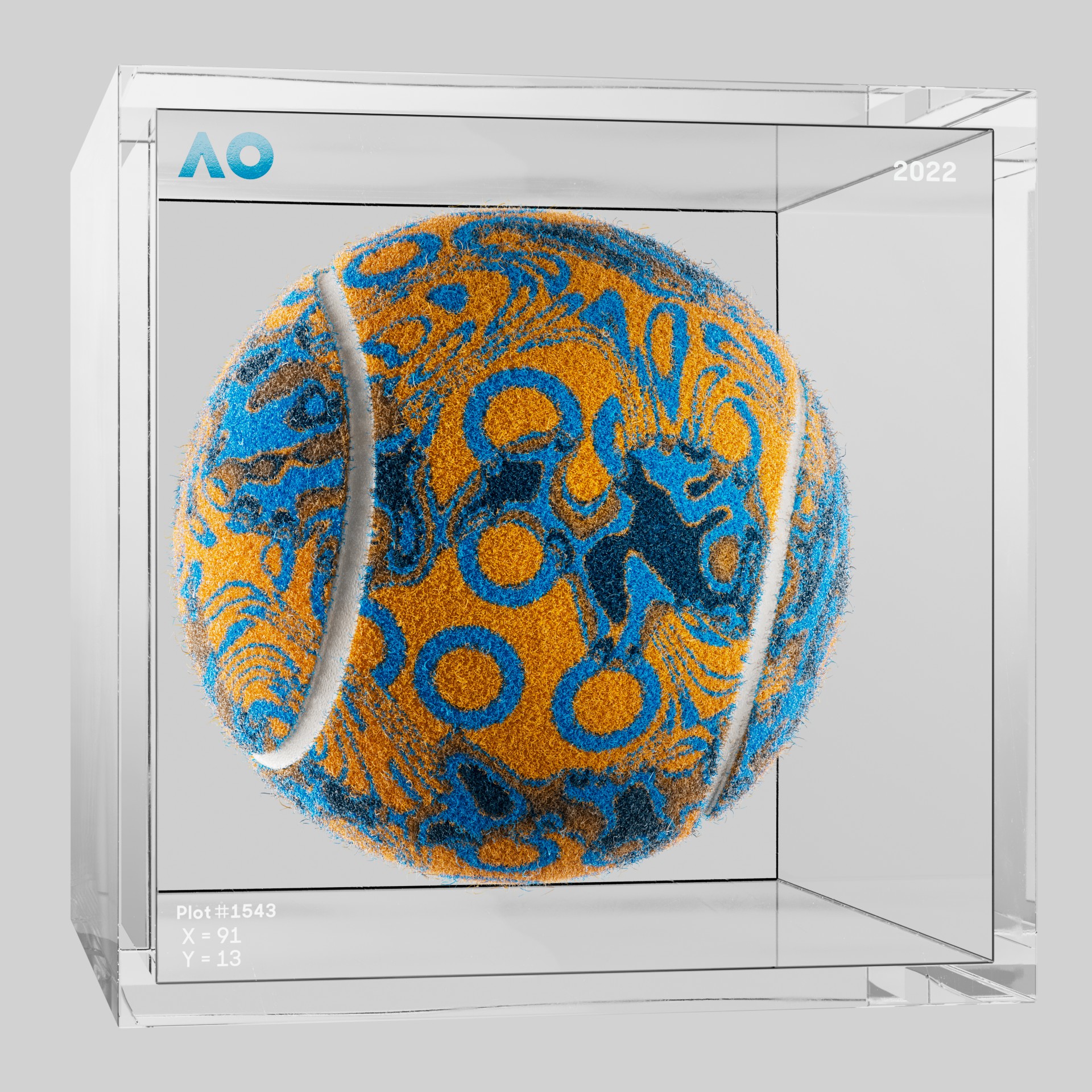 The Australian Open - The Australian Open Art Ball - AO Art Ball #2376 - NFT # 2376