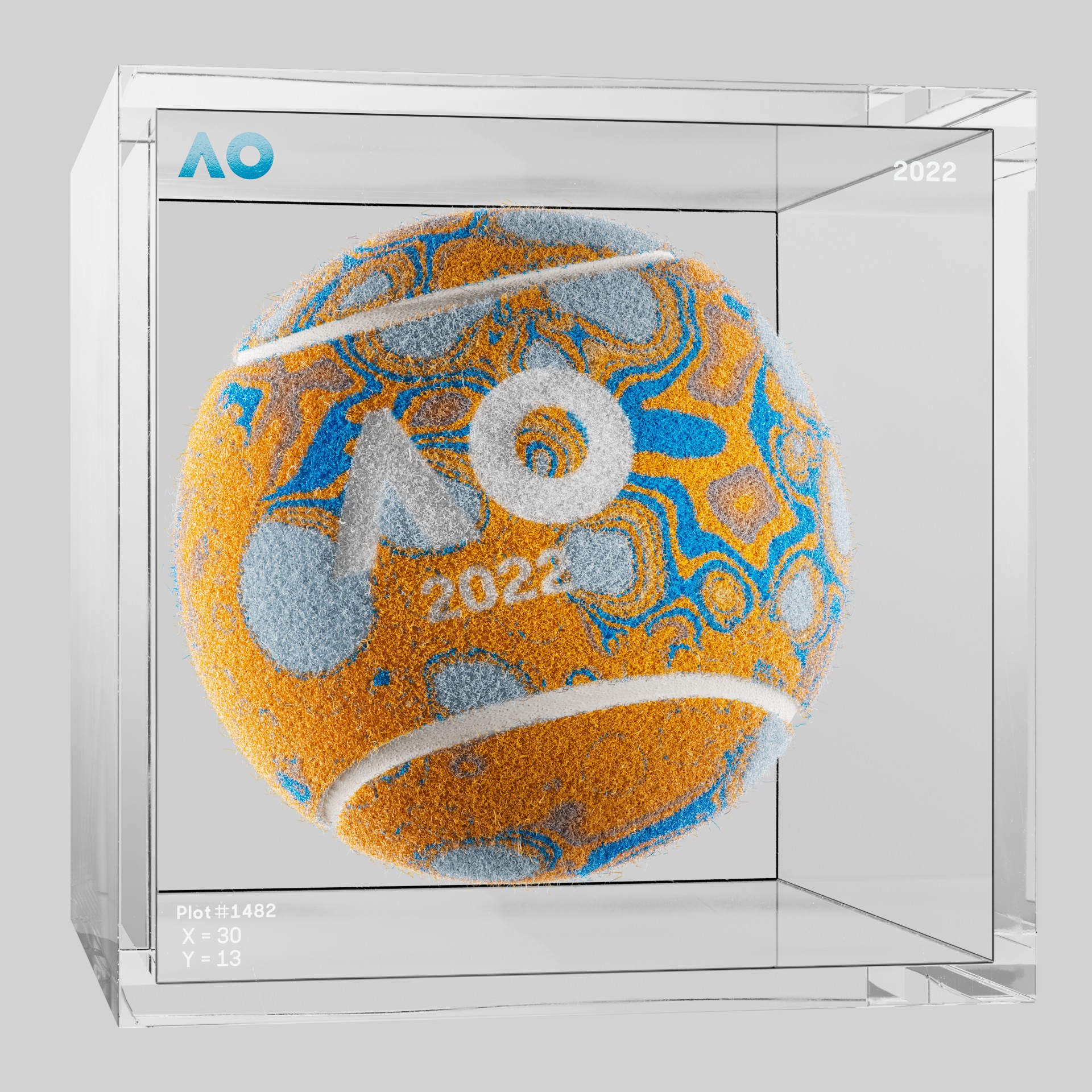 The Australian Open - The Australian Open Art Ball - AO Art Ball #2379 - NFT # 2379