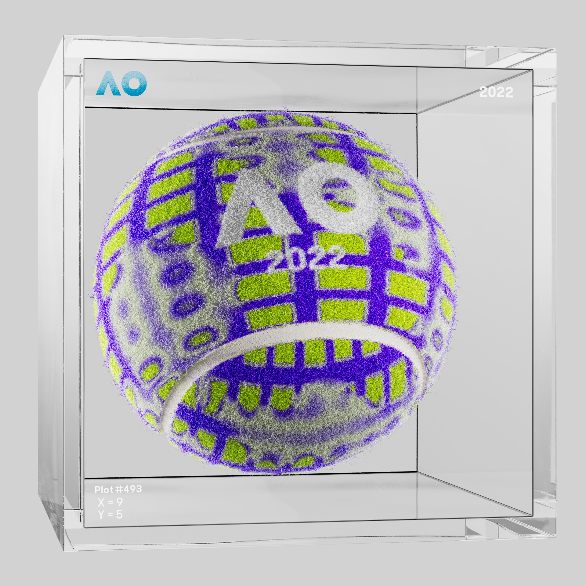 The Australian Open - The Australian Open Art Ball - AO Art Ball #2380 - NFT # 2380