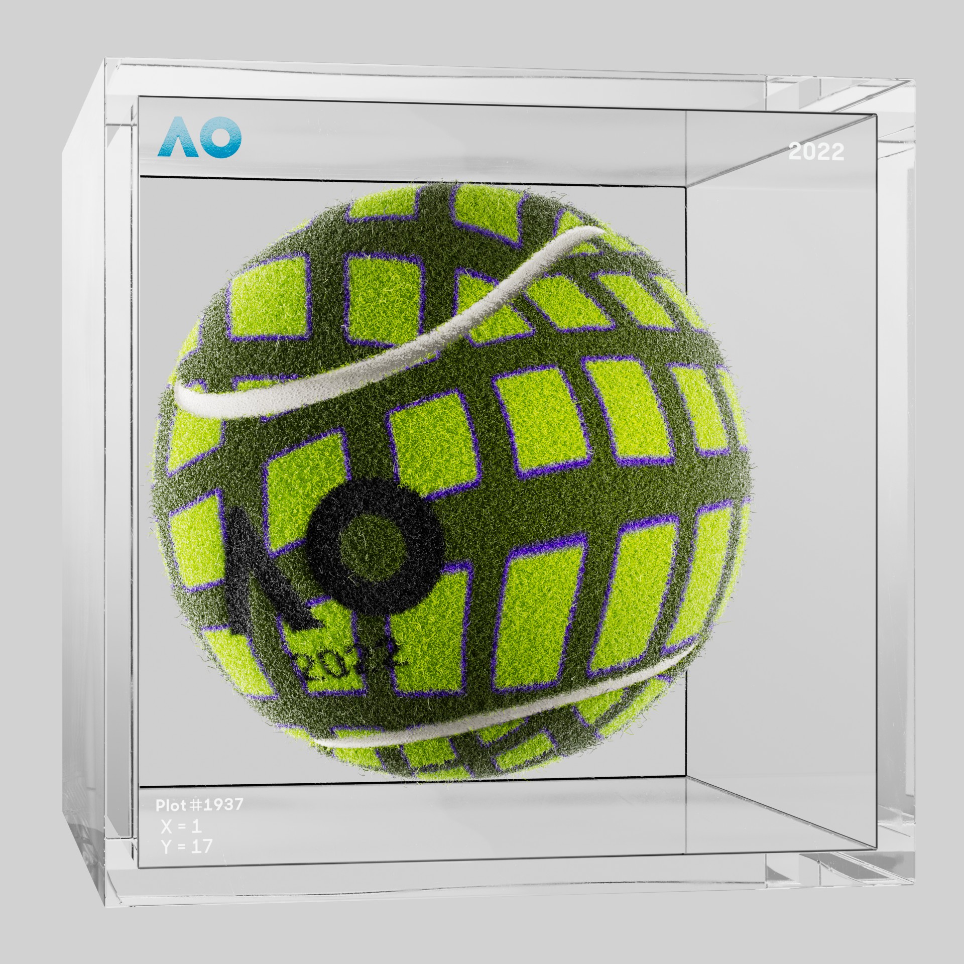 The Australian Open - The Australian Open Art Ball - AO Art Ball #2386 - NFT # 2386