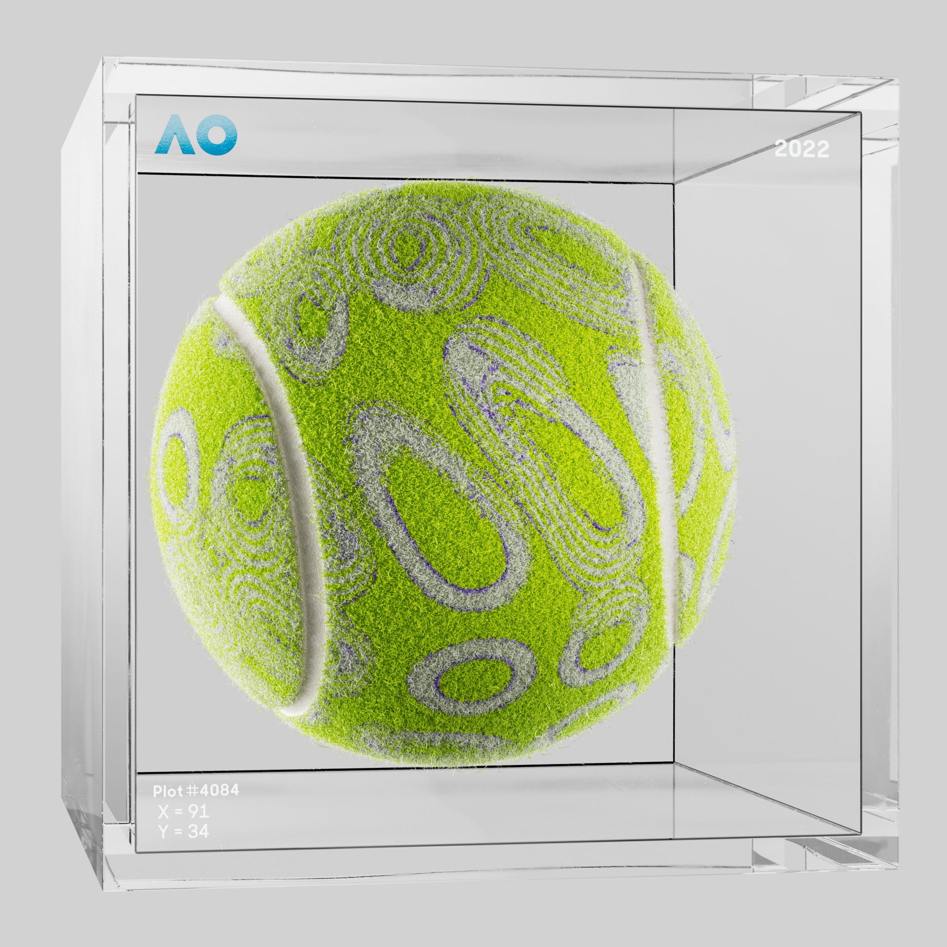 The Australian Open - The Australian Open Art Ball - AO Art Ball #2388 - NFT # 2388