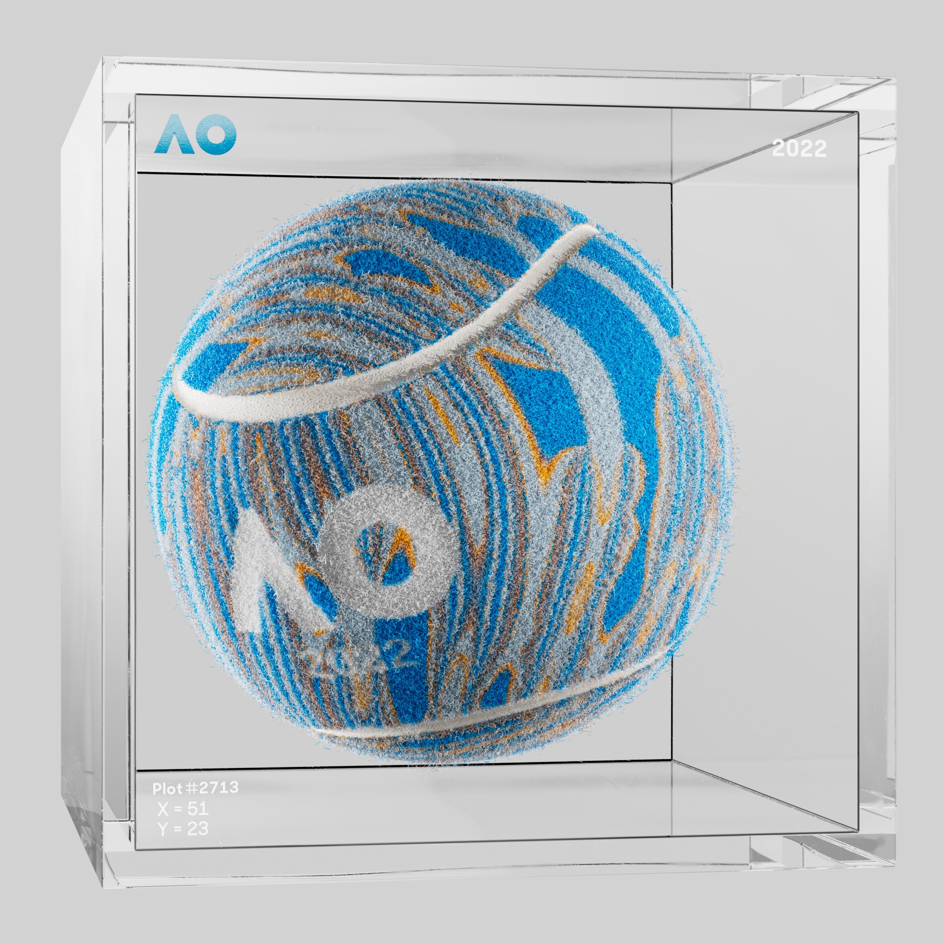 The Australian Open - The Australian Open Art Ball - AO Art Ball #239 - NFT # 239