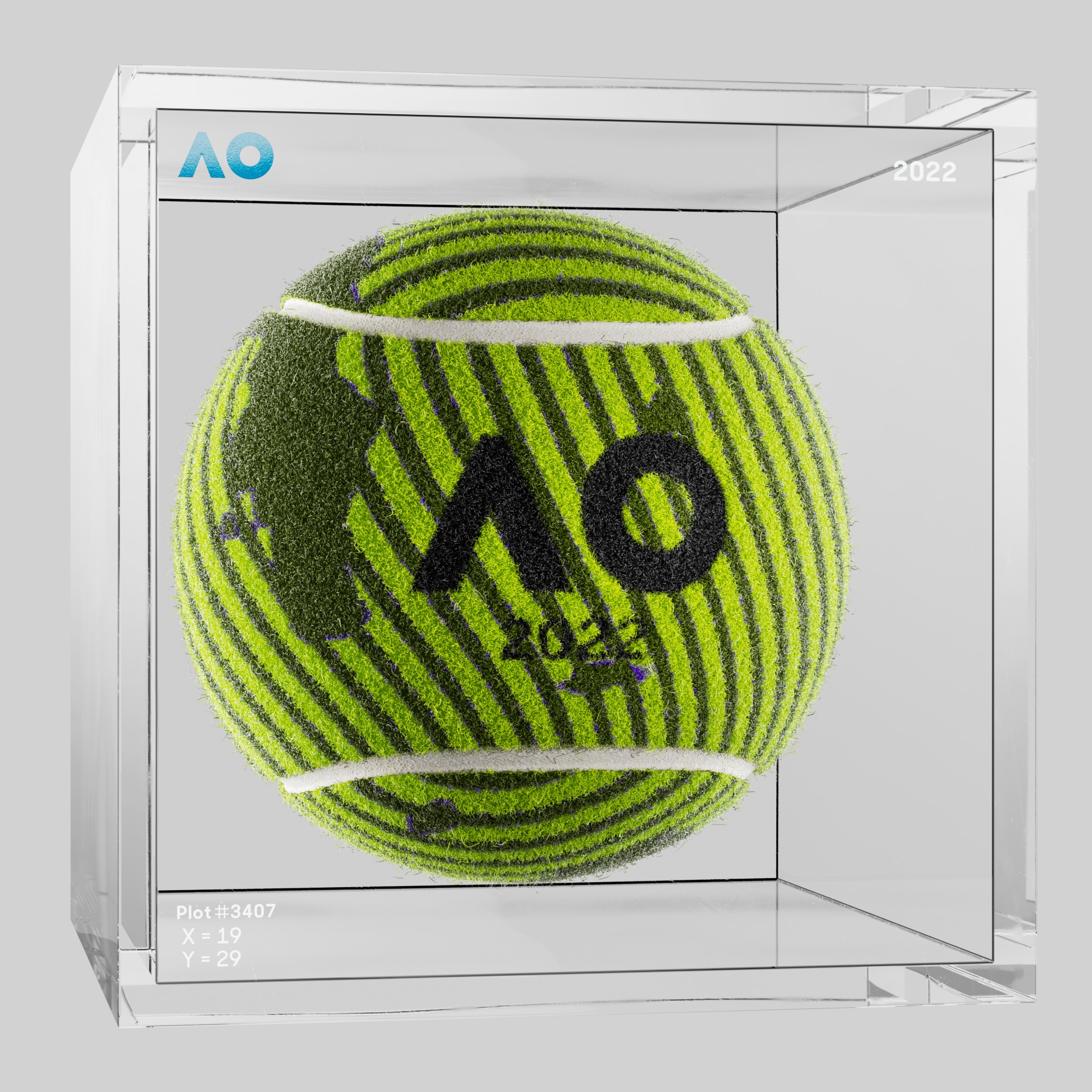 The Australian Open - The Australian Open Art Ball - AO Art Ball #2391 - NFT # 2391