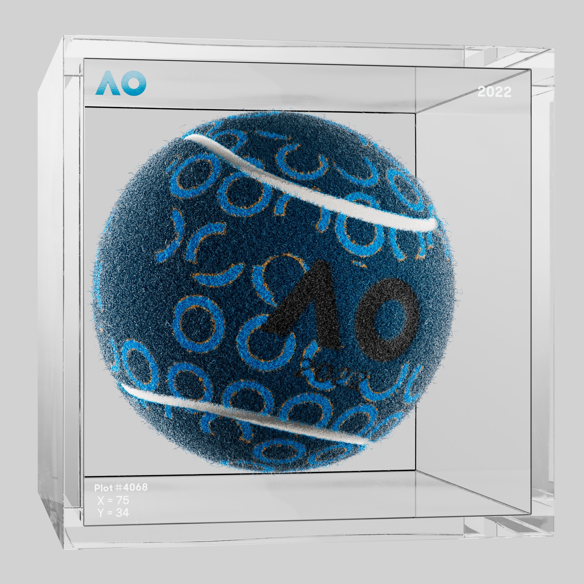 The Australian Open - The Australian Open Art Ball - AO Art Ball #2392 - NFT # 2392