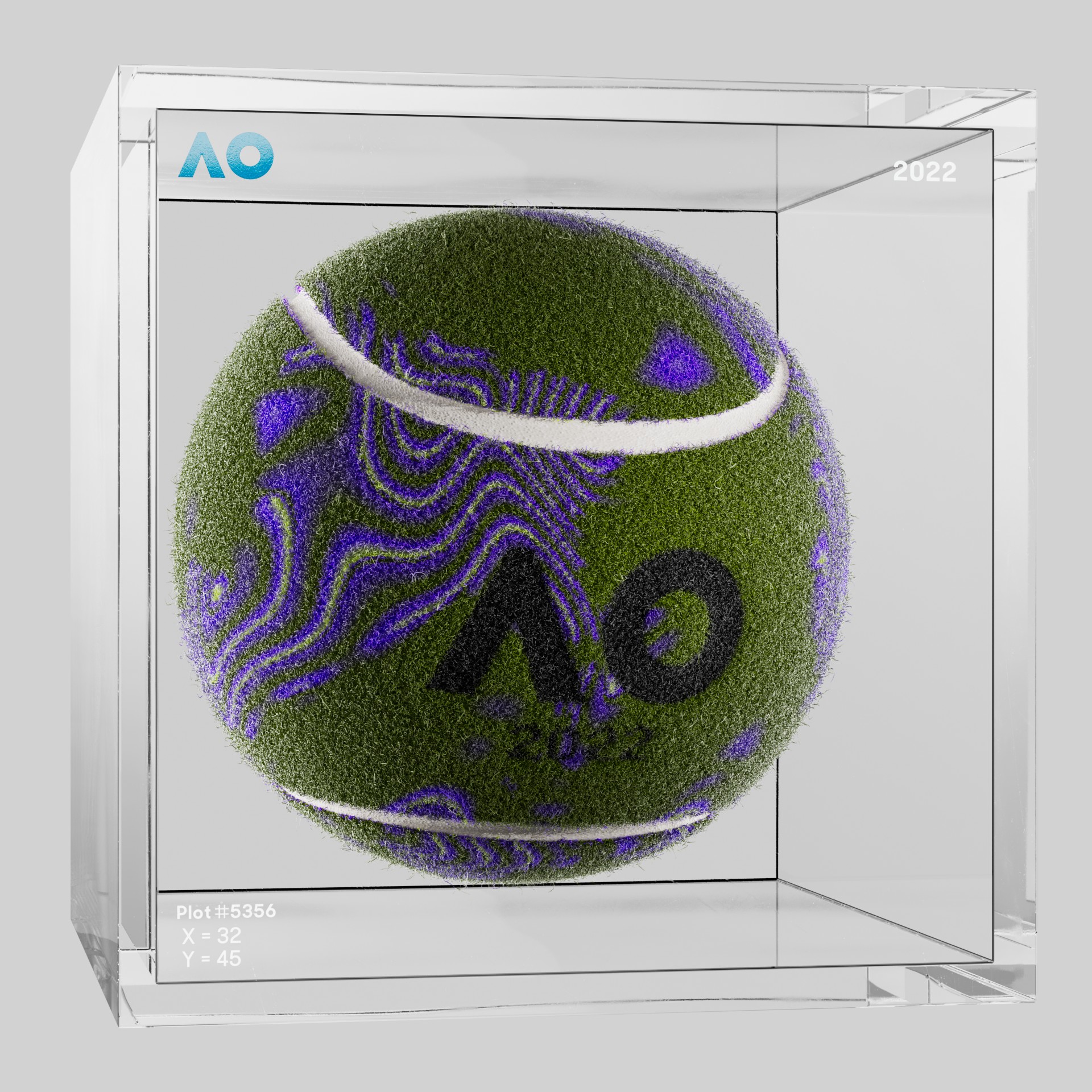 The Australian Open - The Australian Open Art Ball - AO Art Ball #2394 - NFT # 2394