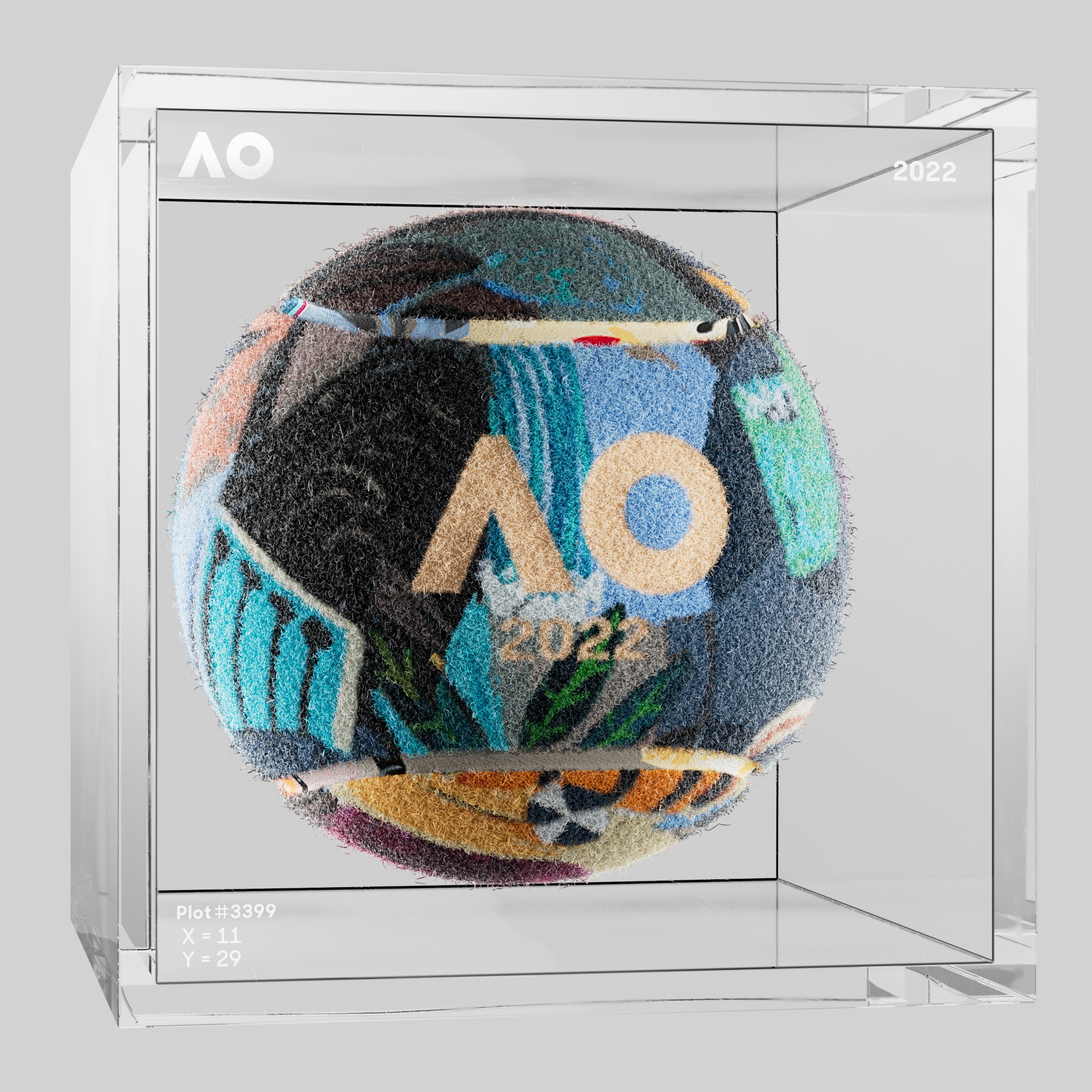 The Australian Open - The Australian Open Art Ball - AO Art Ball #2396 - NFT # 2396