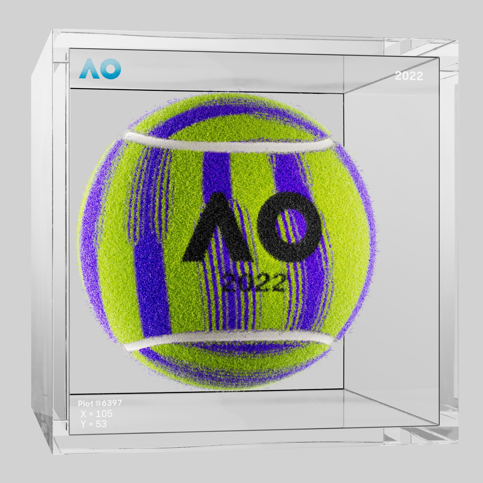 The Australian Open - The Australian Open Art Ball - AO Art Ball #2397 - NFT # 2397