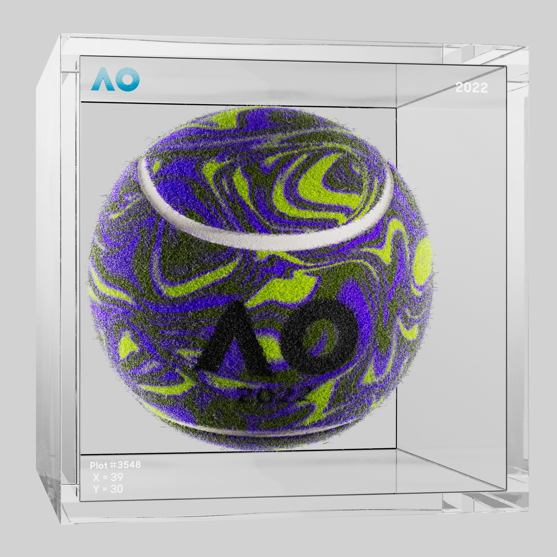 The Australian Open - The Australian Open Art Ball - AO Art Ball #24 - NFT # 24