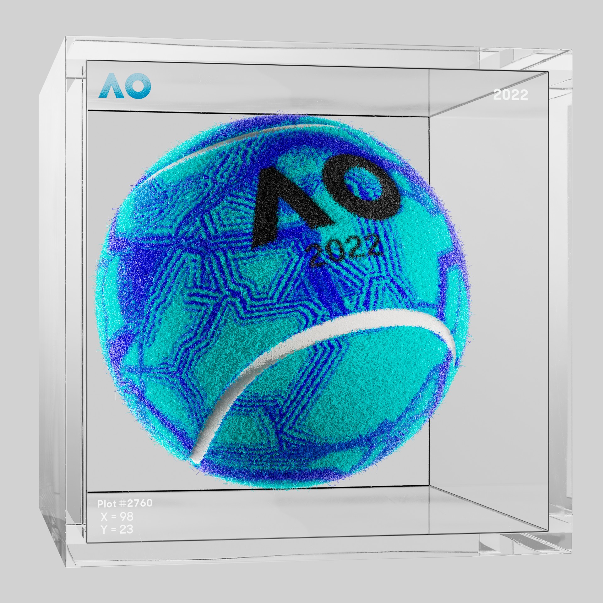 The Australian Open - The Australian Open Art Ball - AO Art Ball #240 - NFT # 240