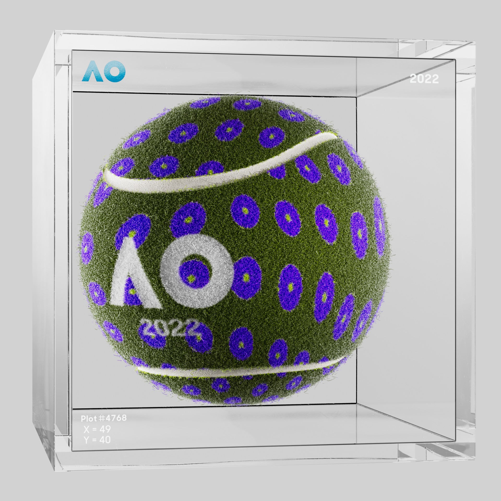 The Australian Open - The Australian Open Art Ball - AO Art Ball #2401 - NFT # 2401