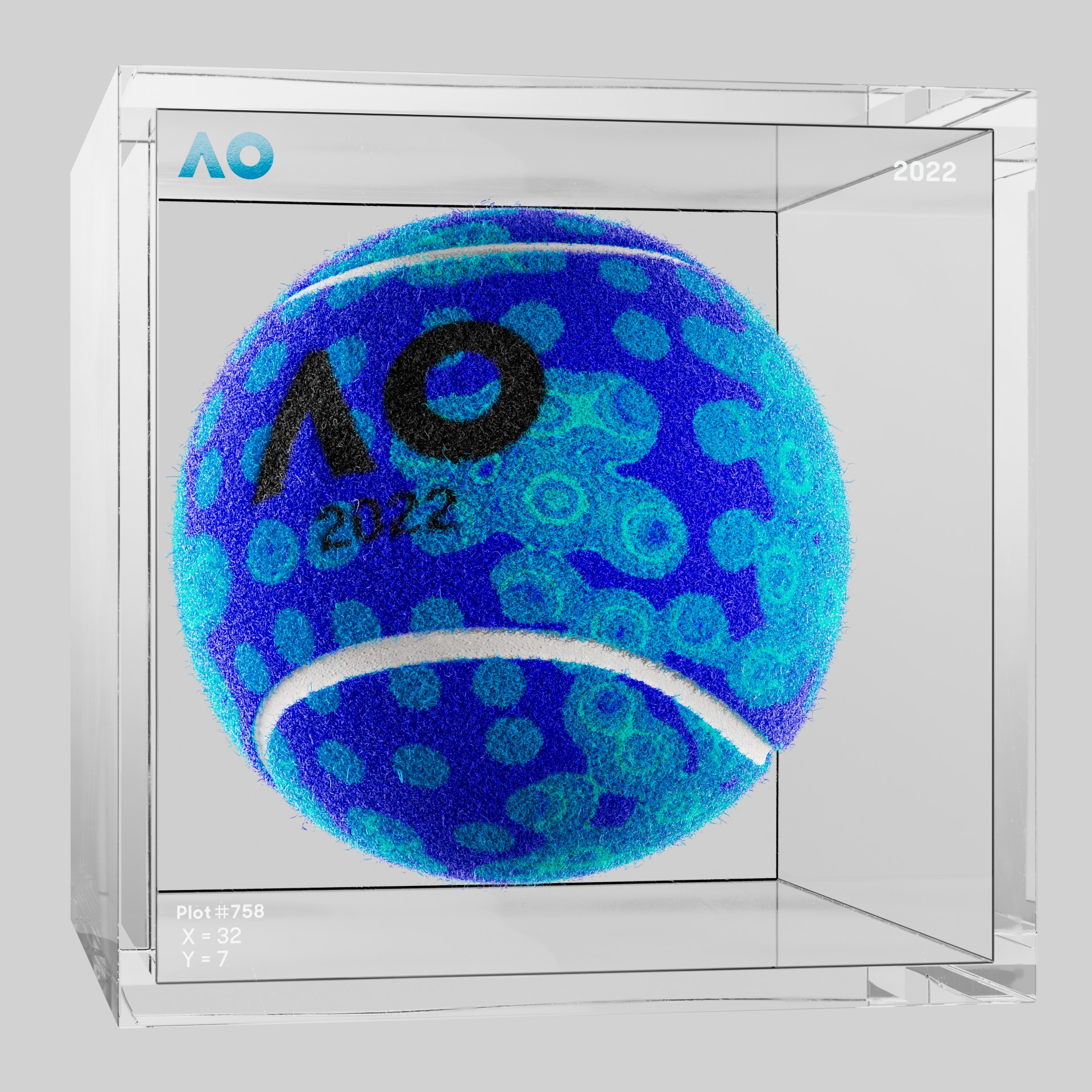 The Australian Open - The Australian Open Art Ball - AO Art Ball #2405 - NFT # 2405