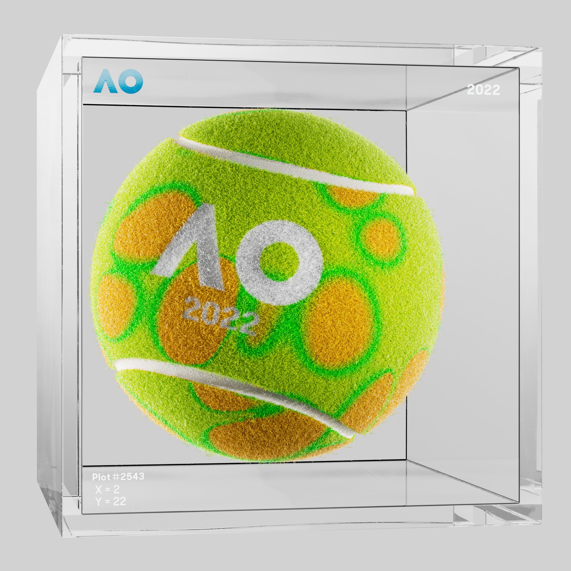 The Australian Open - The Australian Open Art Ball - AO Art Ball #2406 - NFT # 2406