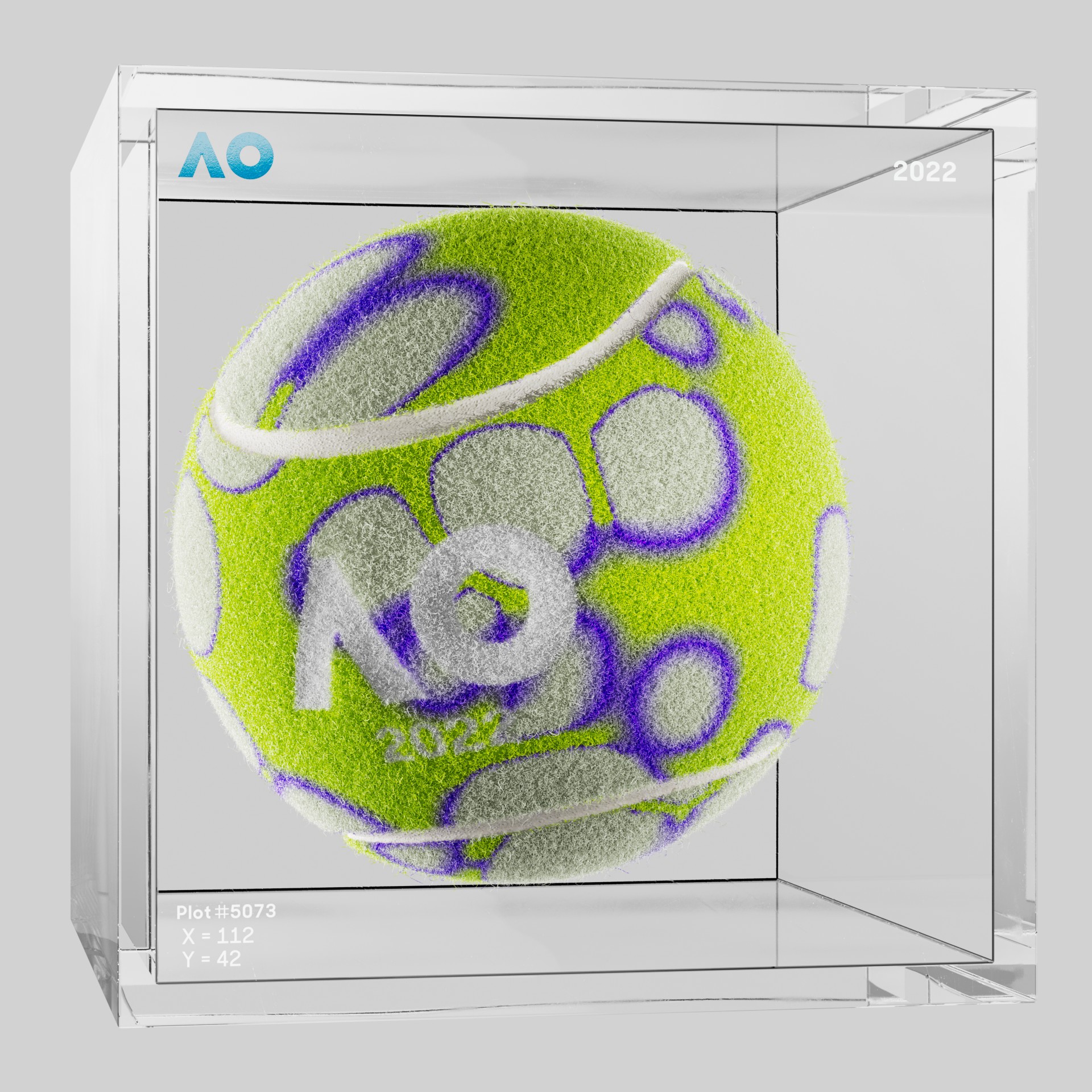 The Australian Open - The Australian Open Art Ball - AO Art Ball #241 - NFT # 241