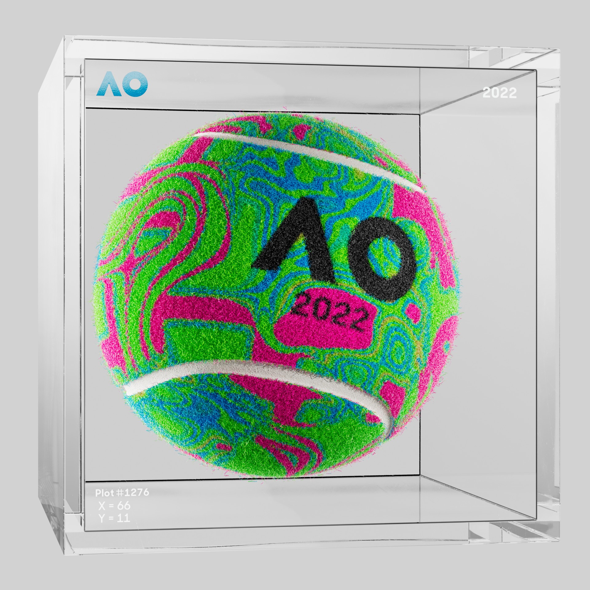 The Australian Open - The Australian Open Art Ball - AO Art Ball #2413 - NFT # 2413