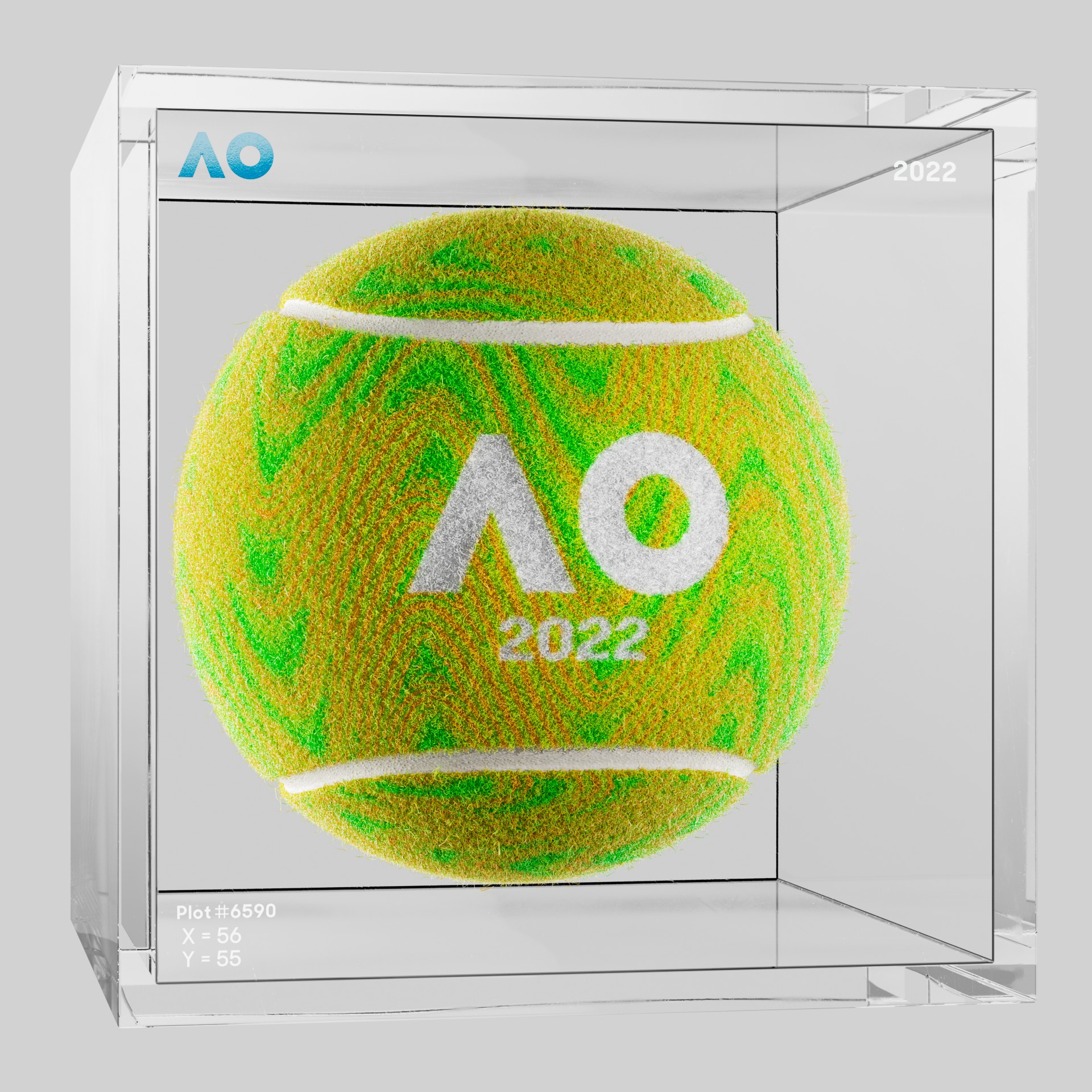 The Australian Open - The Australian Open Art Ball - AO Art Ball #2415 - NFT # 2415